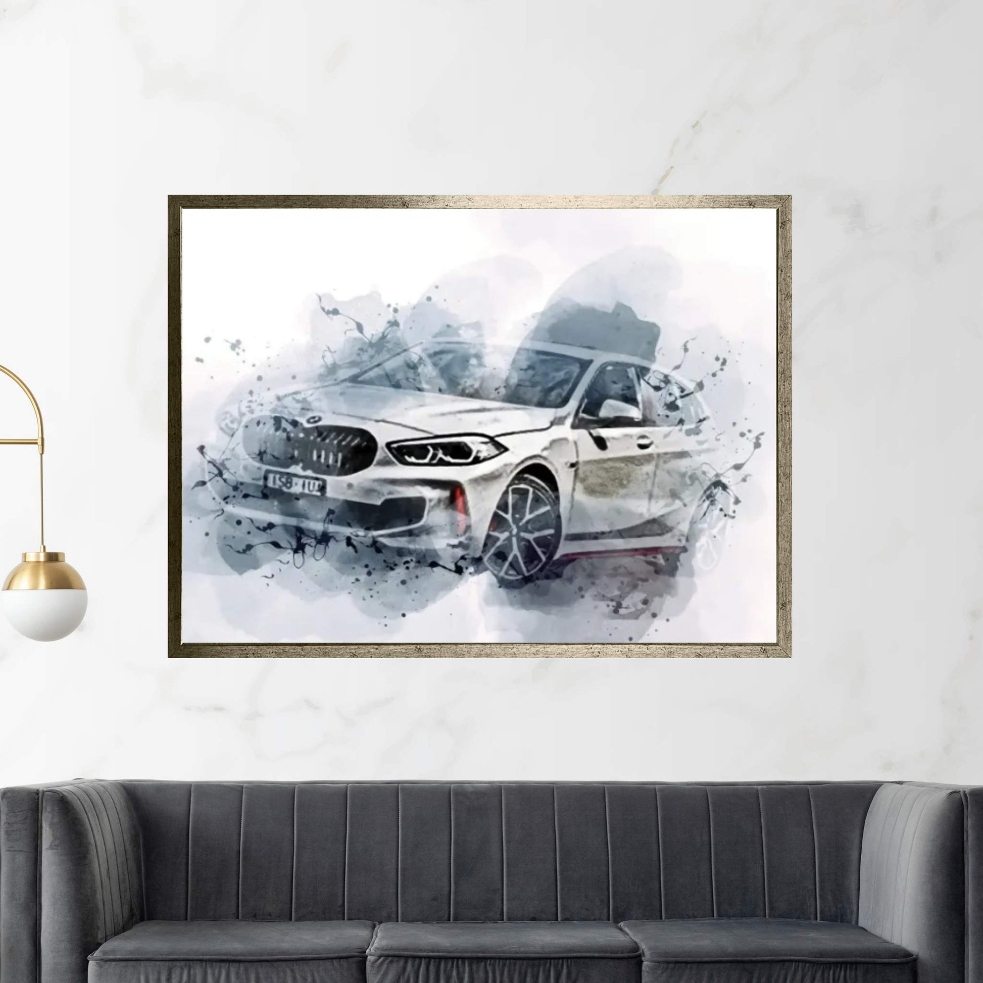 BMW 128Ti Offroad 2022 Cars Au-Spec BMW F40 Canvas Wall Art - Y Canvas