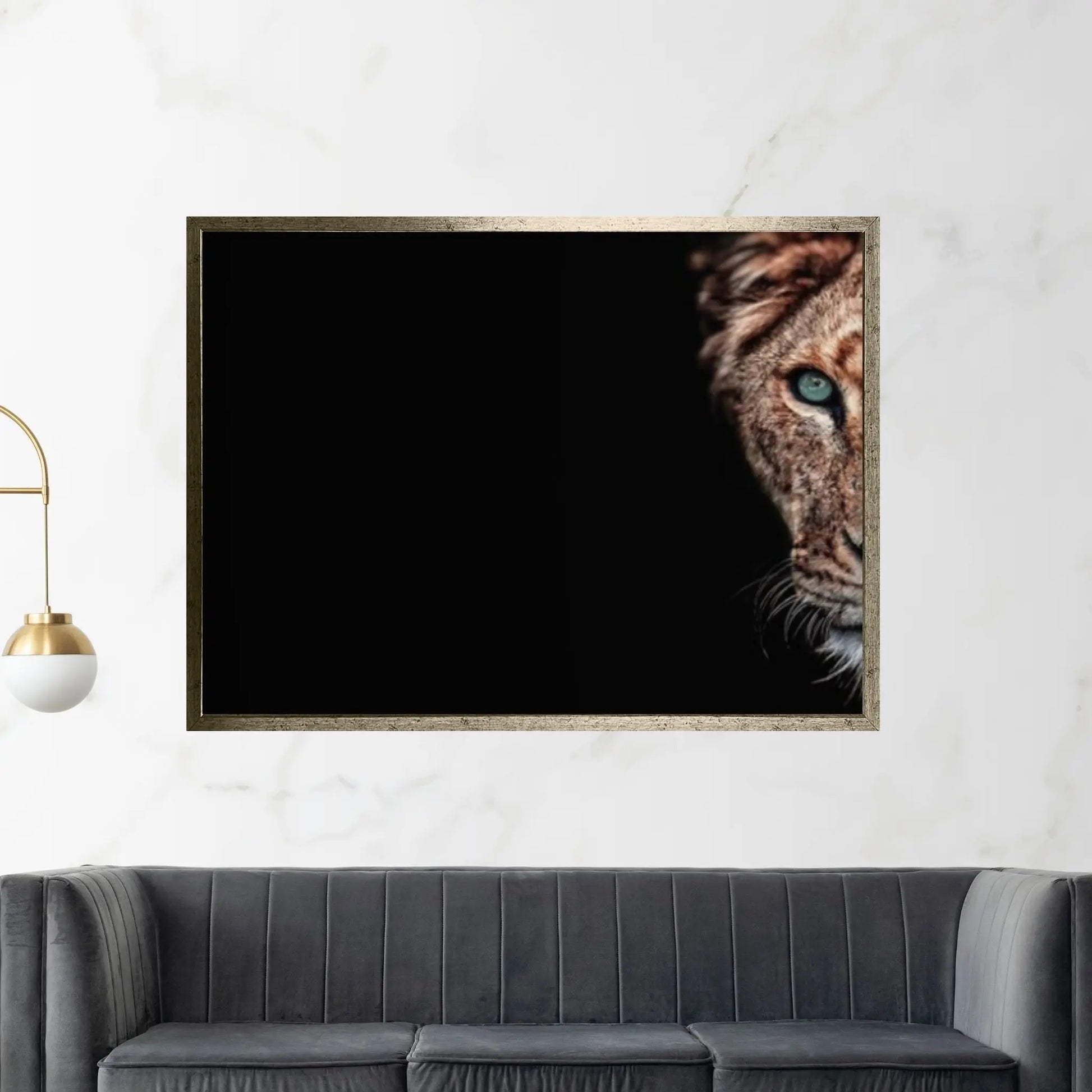 Lion Canvas Wall Art Animal Wall Art, Canvas Wall Art, Animal wall art decor Large lion art - Y Canvas