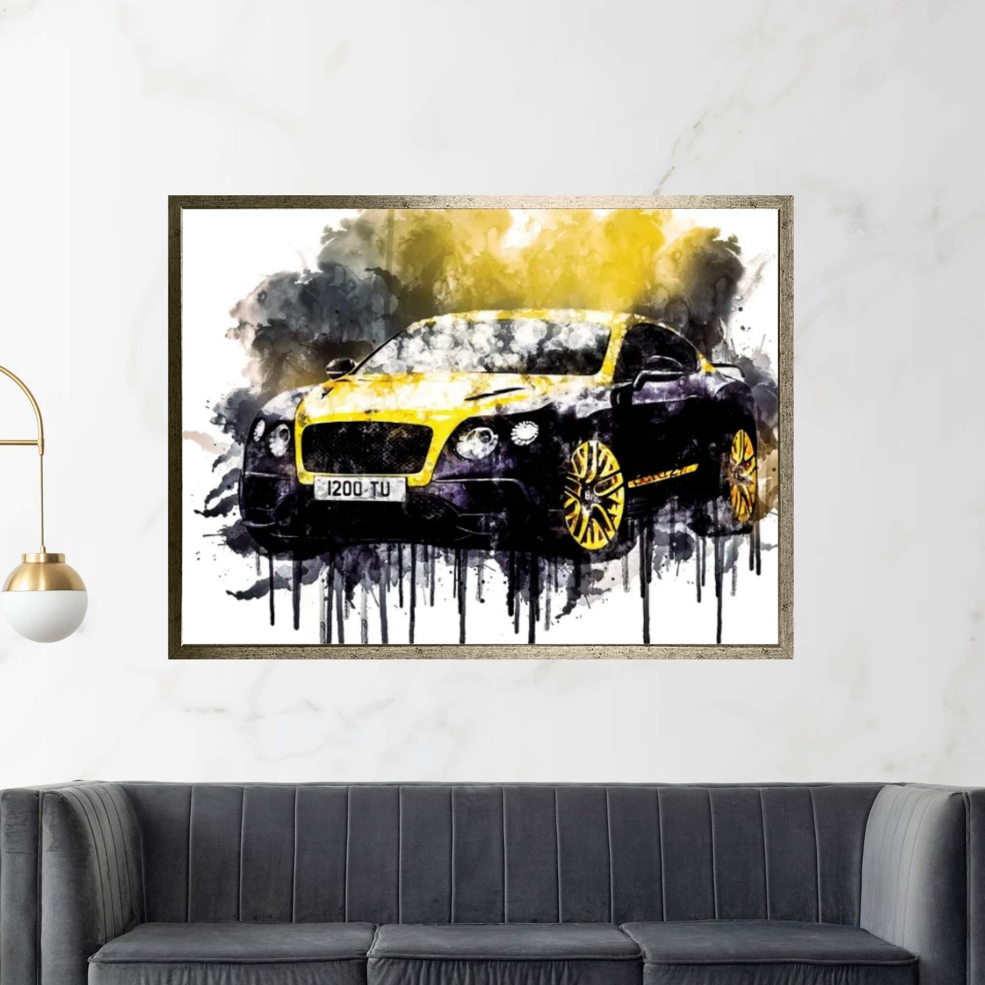 2018 Bentley Continental GT Vehicle CCCLXXVIII Canvas Wall Art - Y Canvas