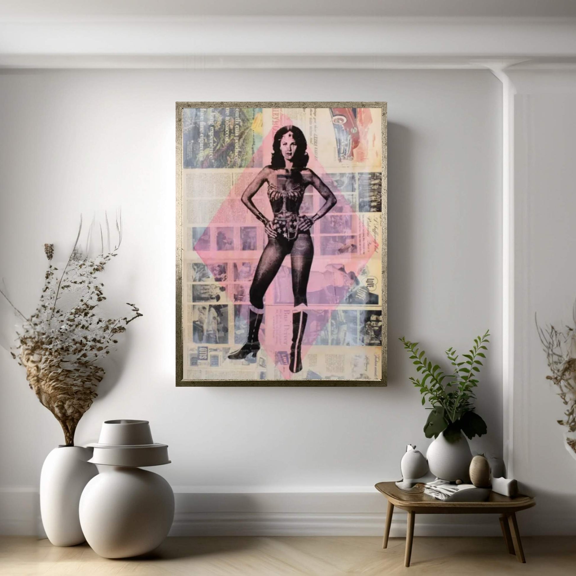 Wonder Woman, Lynda Carter Canvas Wall Art - Y Canvas