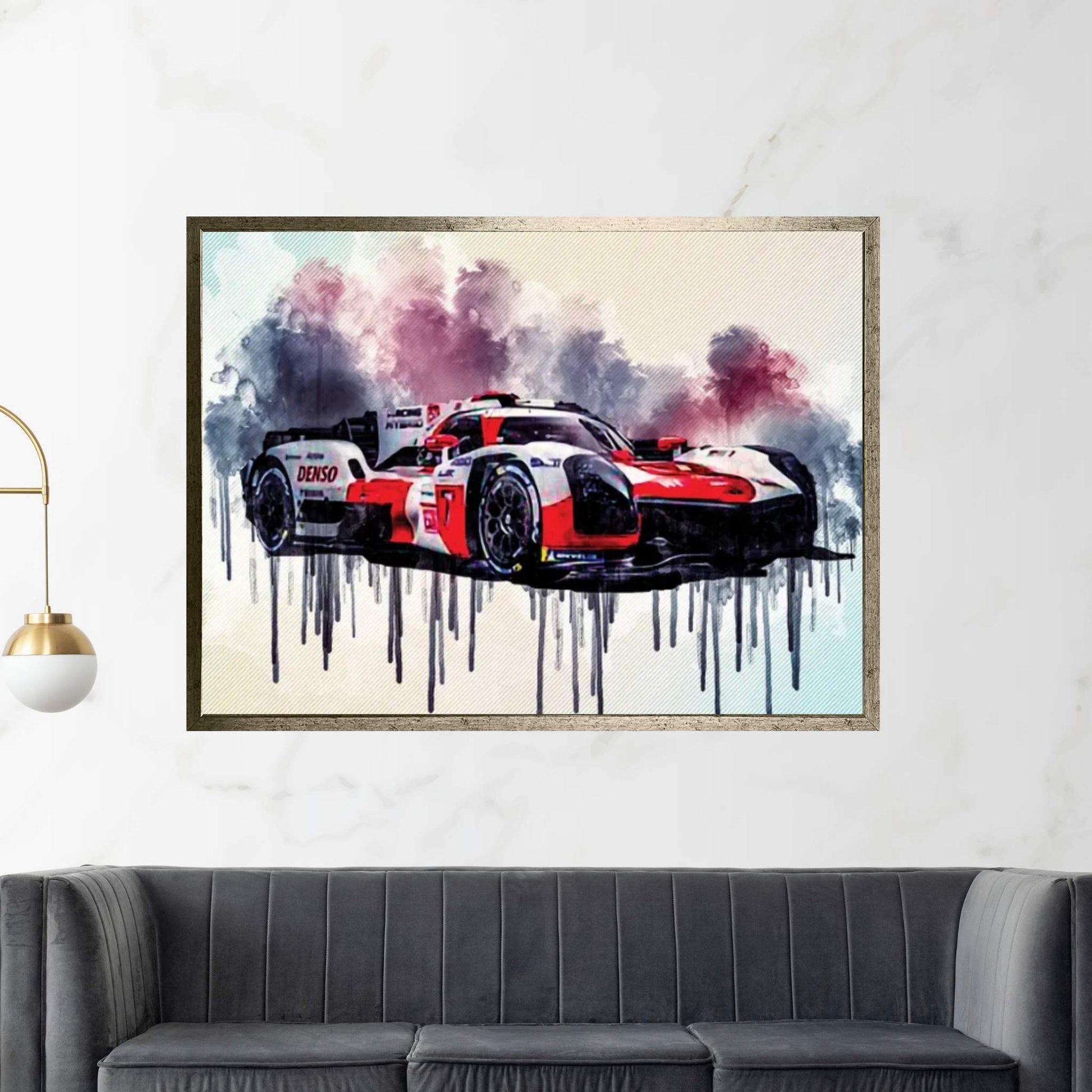 Toyota Gr010 Hybrid 2021 Le Mans Hypercar Lmh Race Cars Gazoo Racing Japanese Sports Cars Canvas Wall Art - Y Canvas