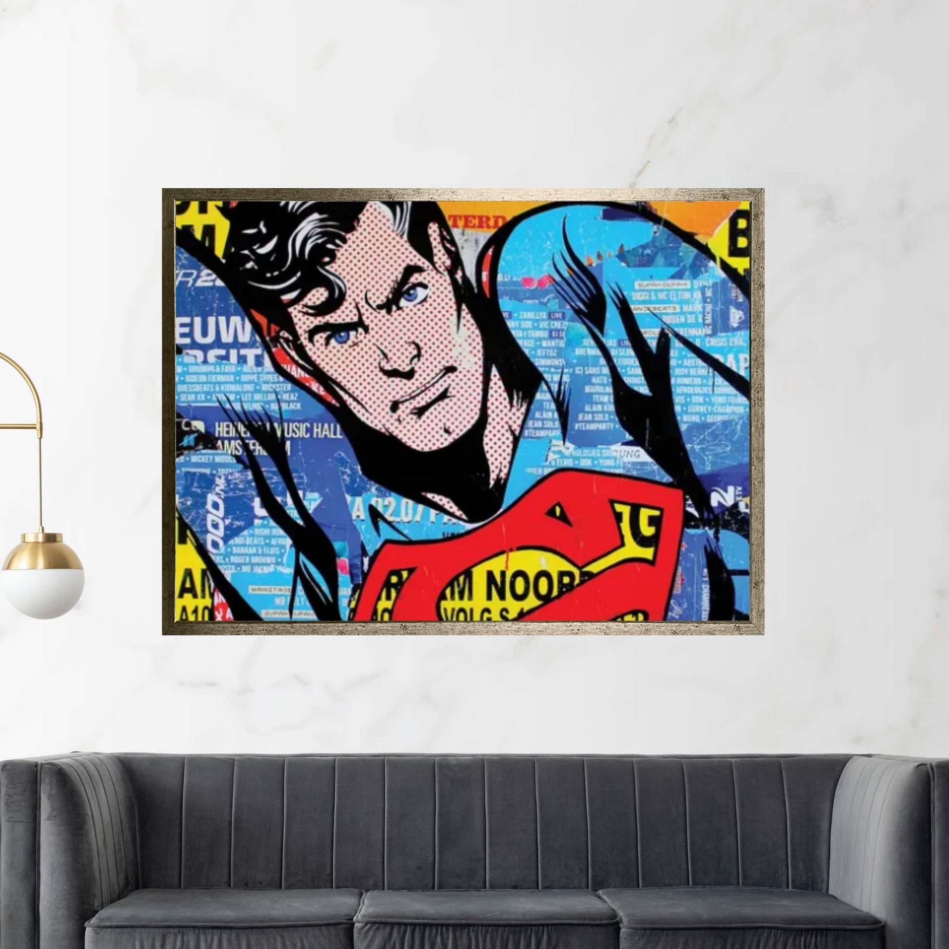 Superman Canvas Wall Art - Y Canvas