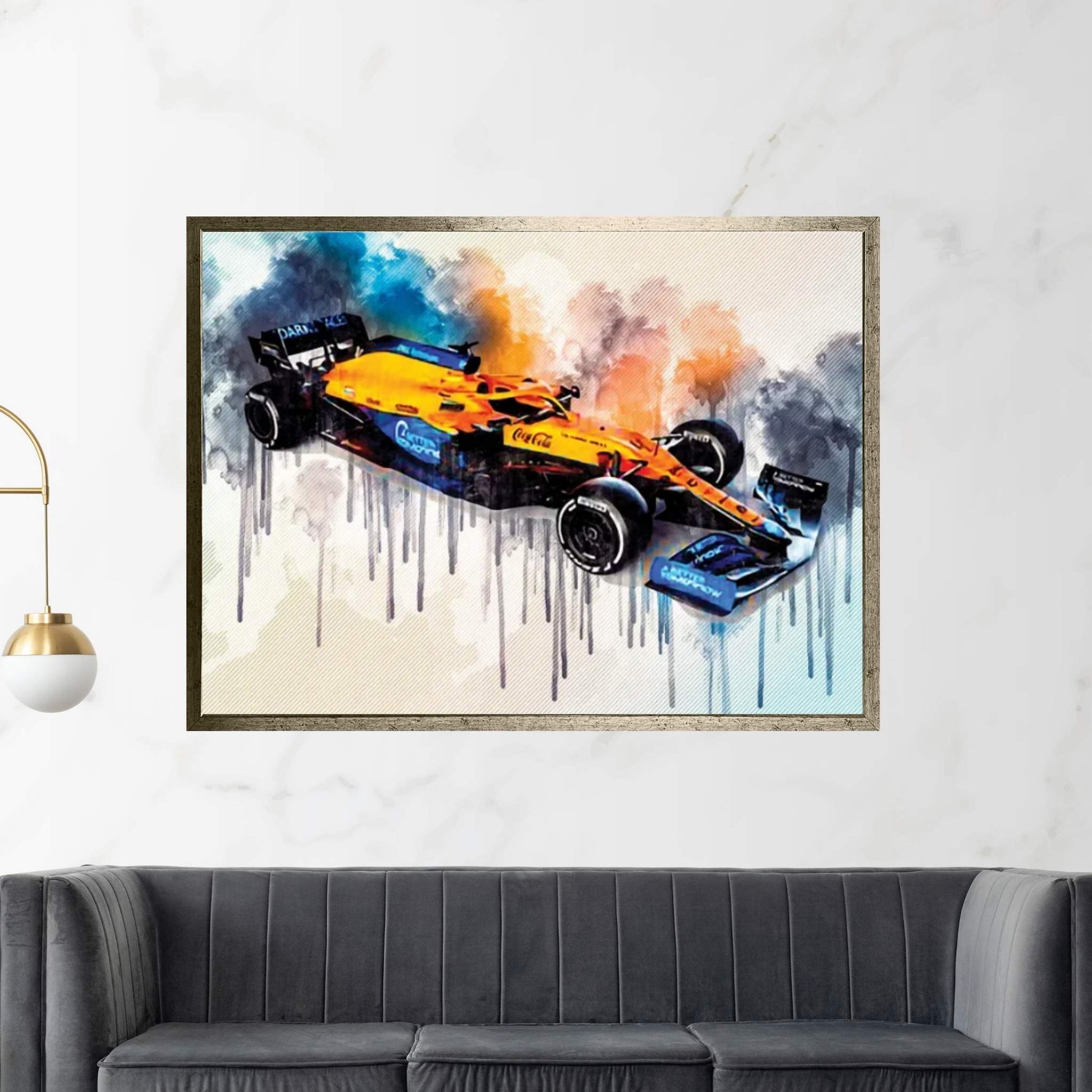 2021 Mclaren MCL35M Exterior Front View Canvas Wall Art - Y Canvas