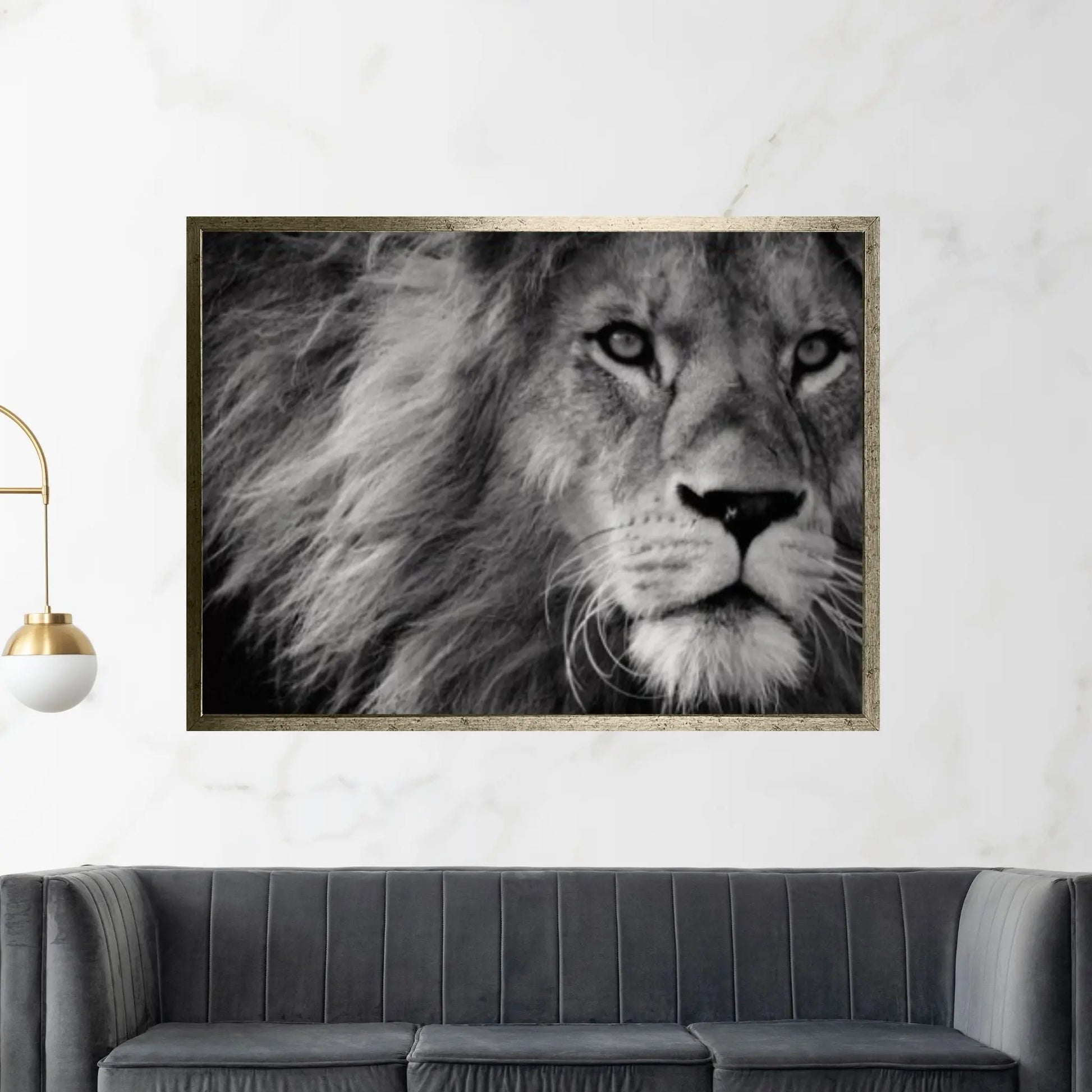 Lion Canvas Wall Art Animal Wall Art, Canvas Wall Art, Animal wall art decor Large lion art - Y Canvas