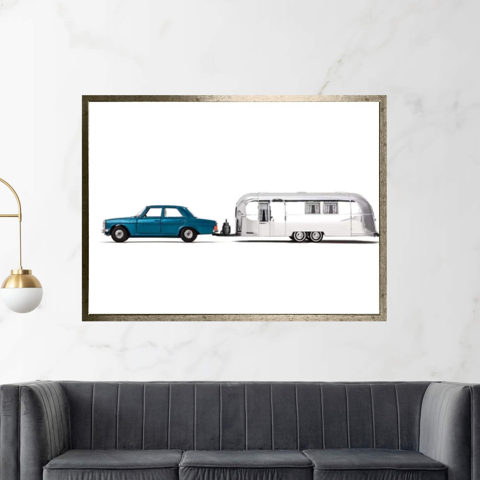 Airstream Car Canvas Wall Art - Y Canvas