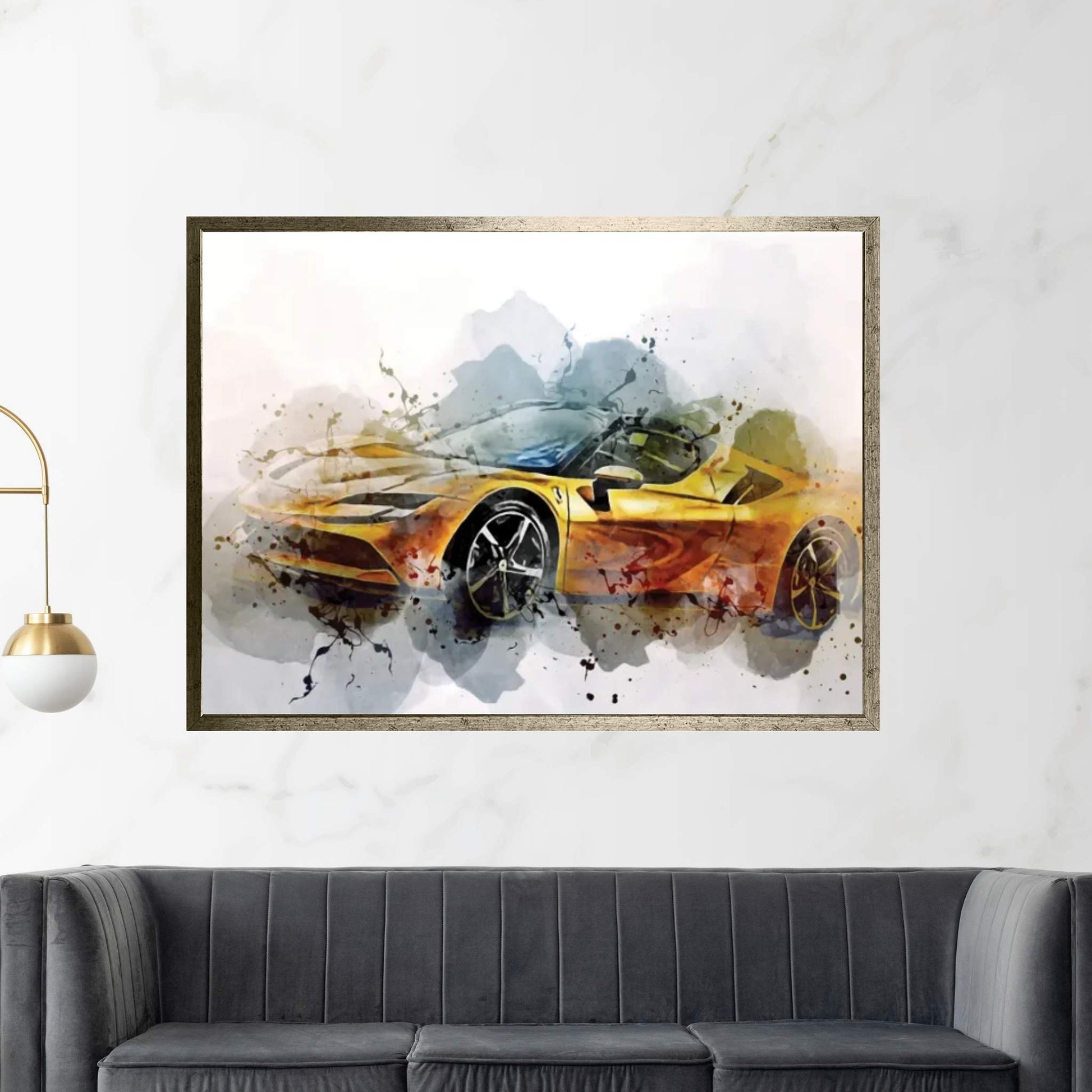 Ferrari Sf90 Spider Supercars 2022 Canvas Wall Art - Y Canvas