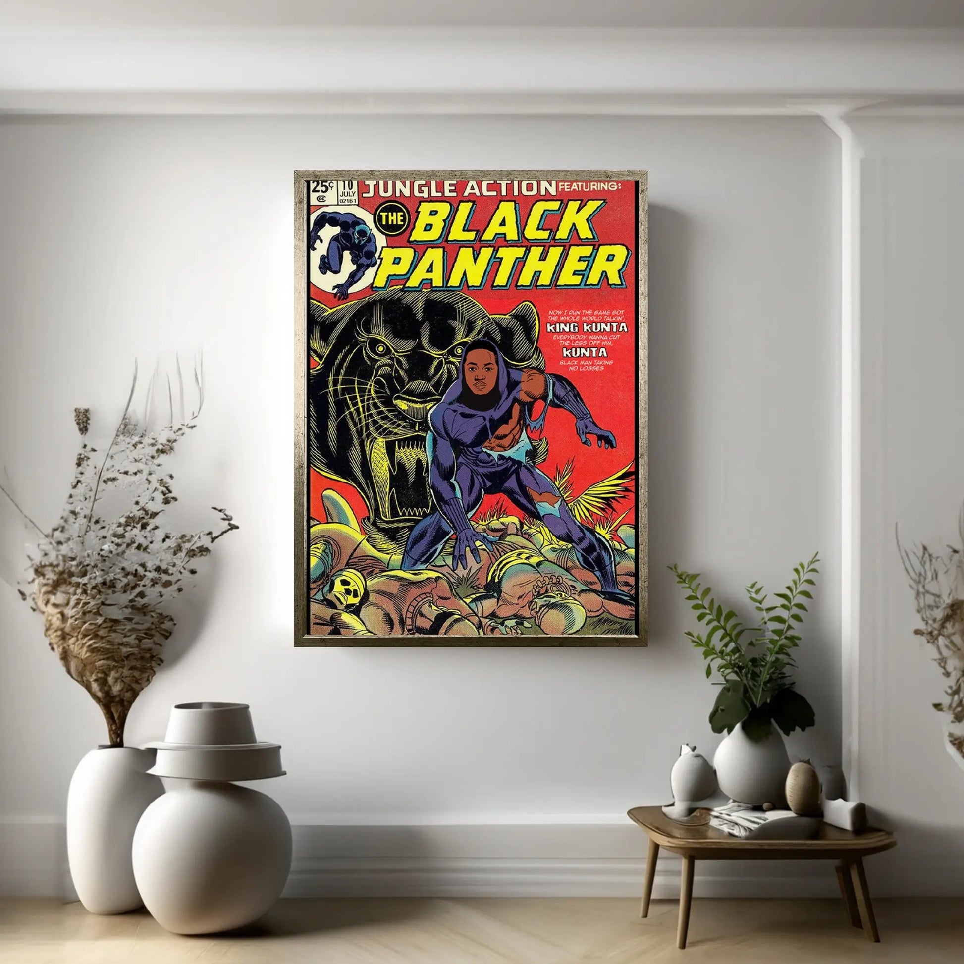 Black Panther Canvas Wall Art - Y Canvas