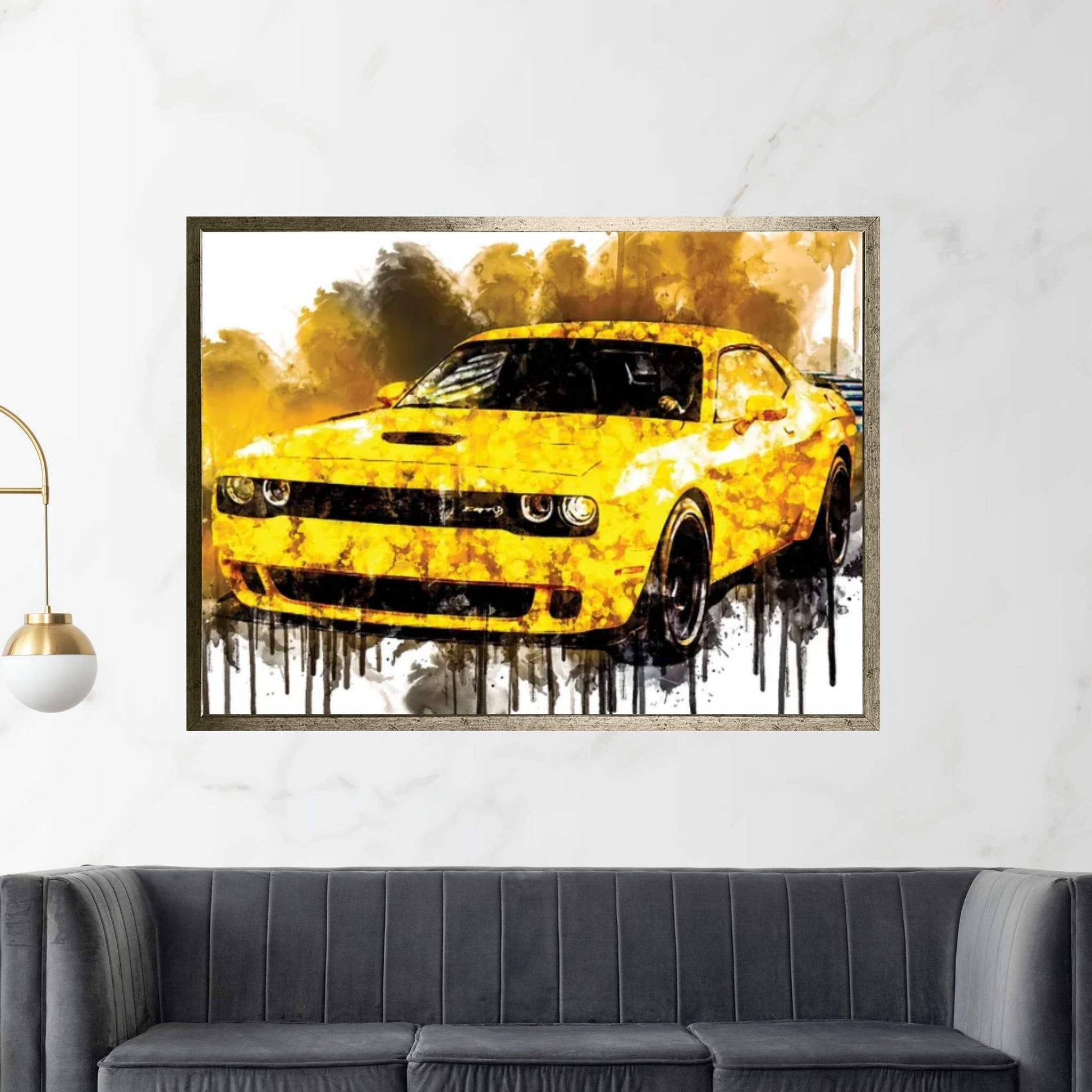 2018 Dodge Challenger SRT Hellcat Widebody Canvas Wall Art - Y Canvas