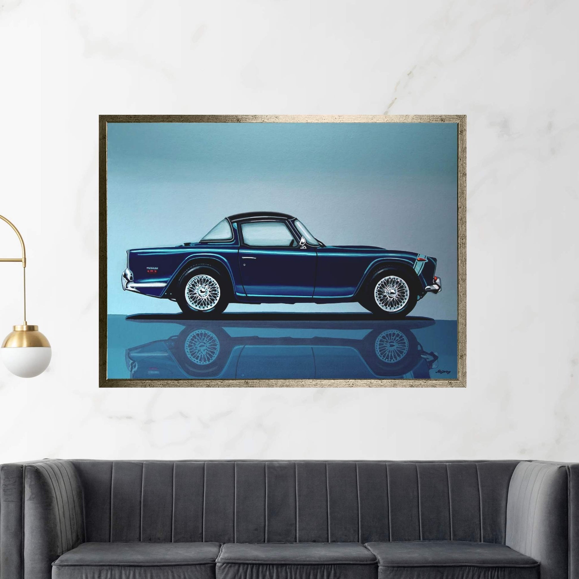 Triumph TR5 1968 Canvas Wall Art - Y Canvas