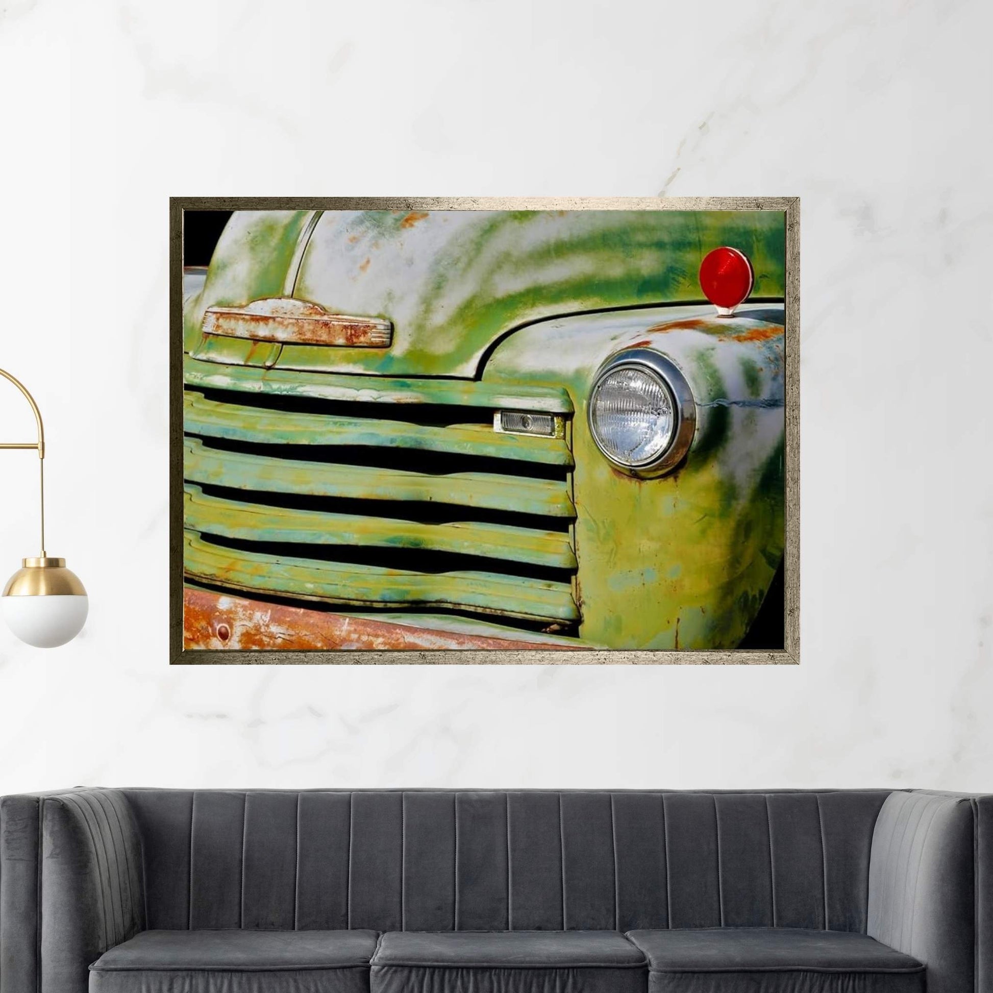 Green Grill Canvas Wall Art - Y Canvas