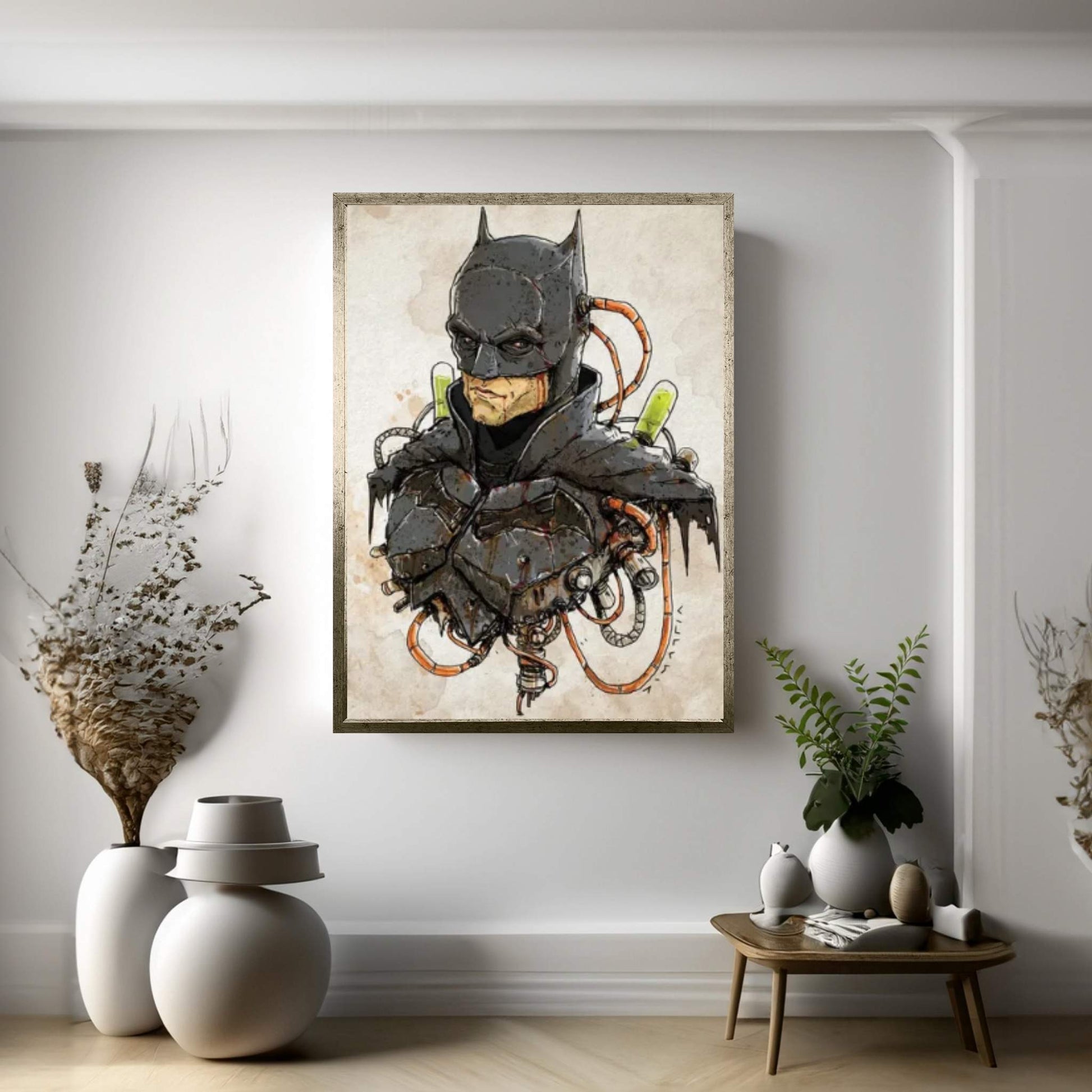 Rusty Batman Canvas Wall Art - Y Canvas