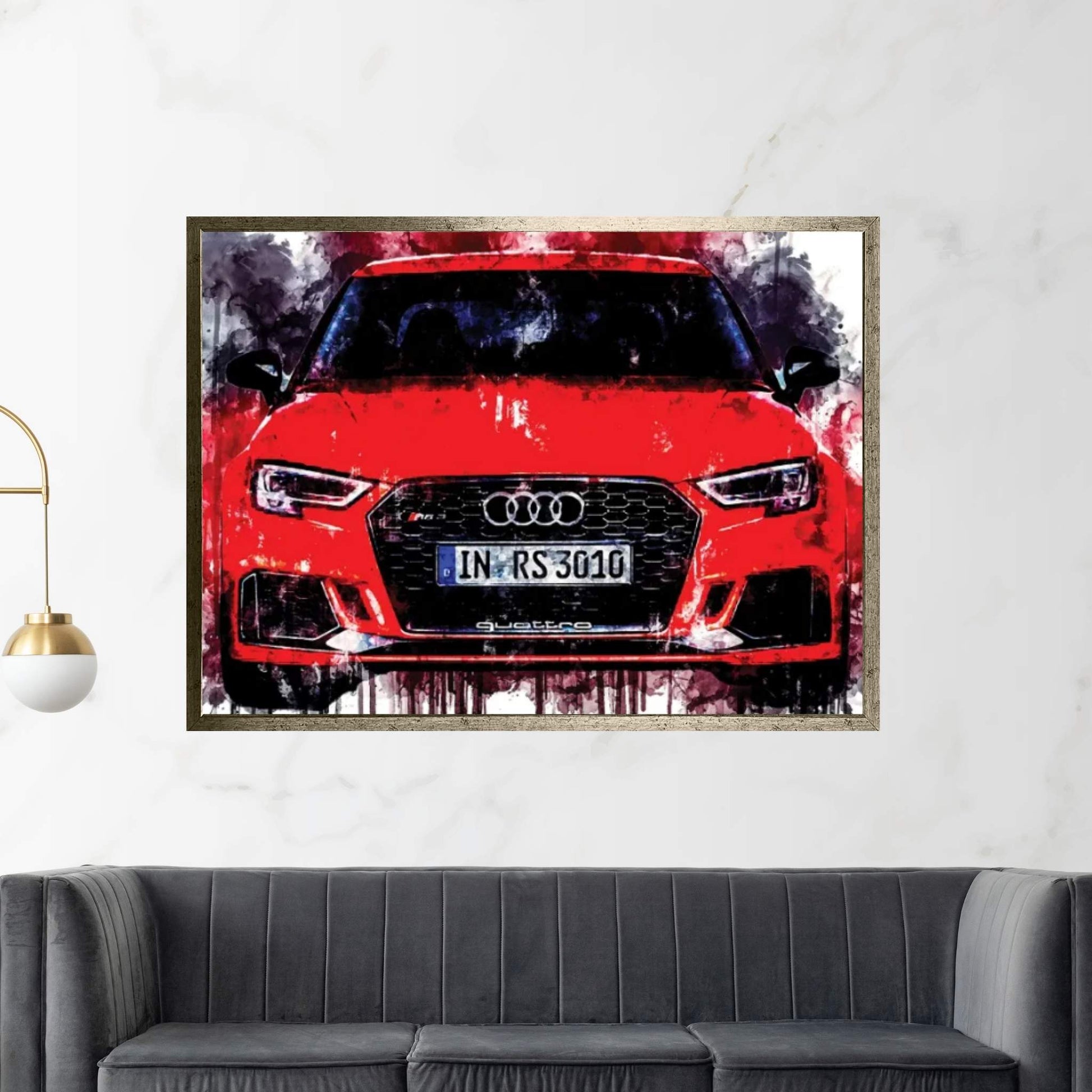 2017 Audi RS3 Canvas Wall Art - Y Canvas