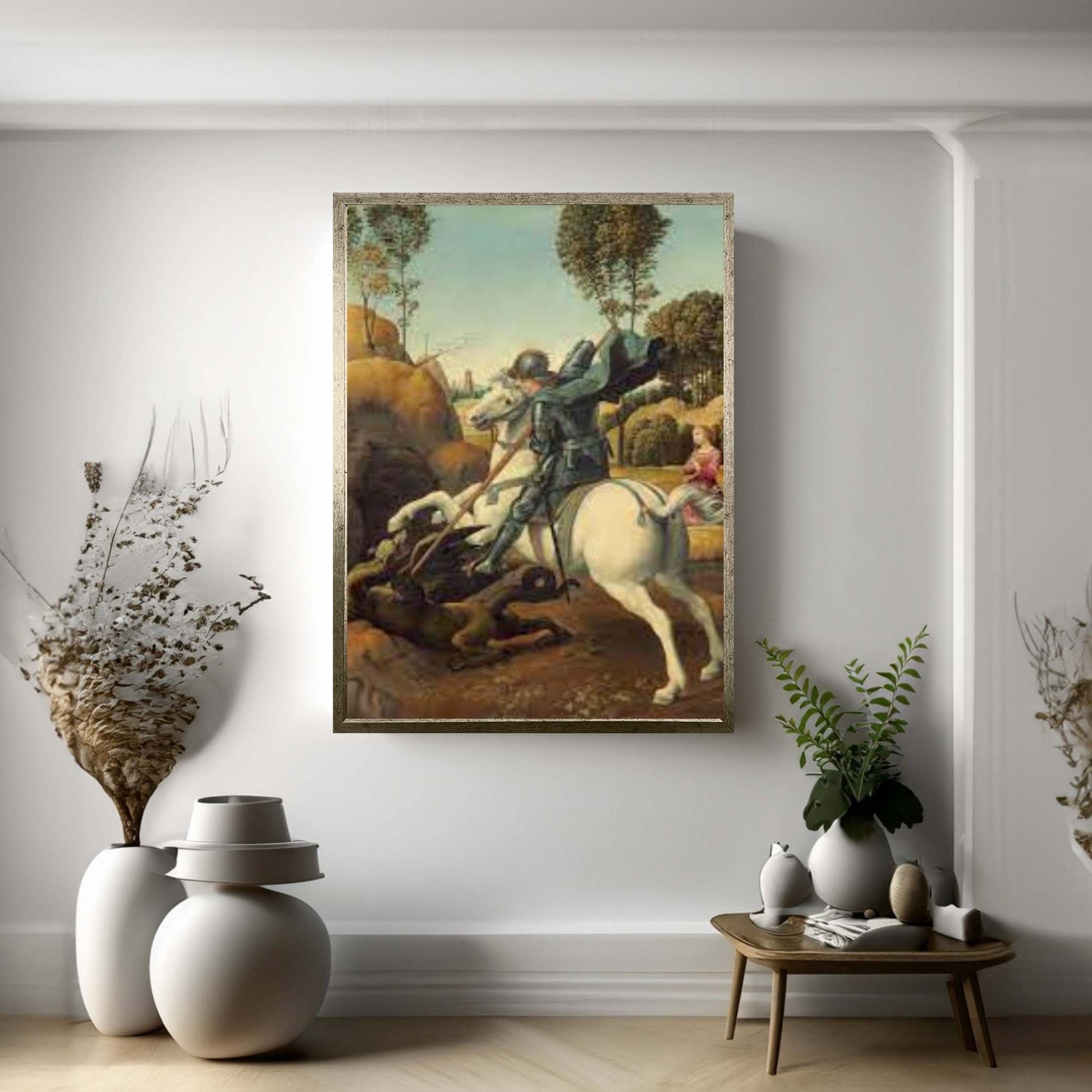 Saint George and the Dragon Canvas Wall Art - Y Canvas