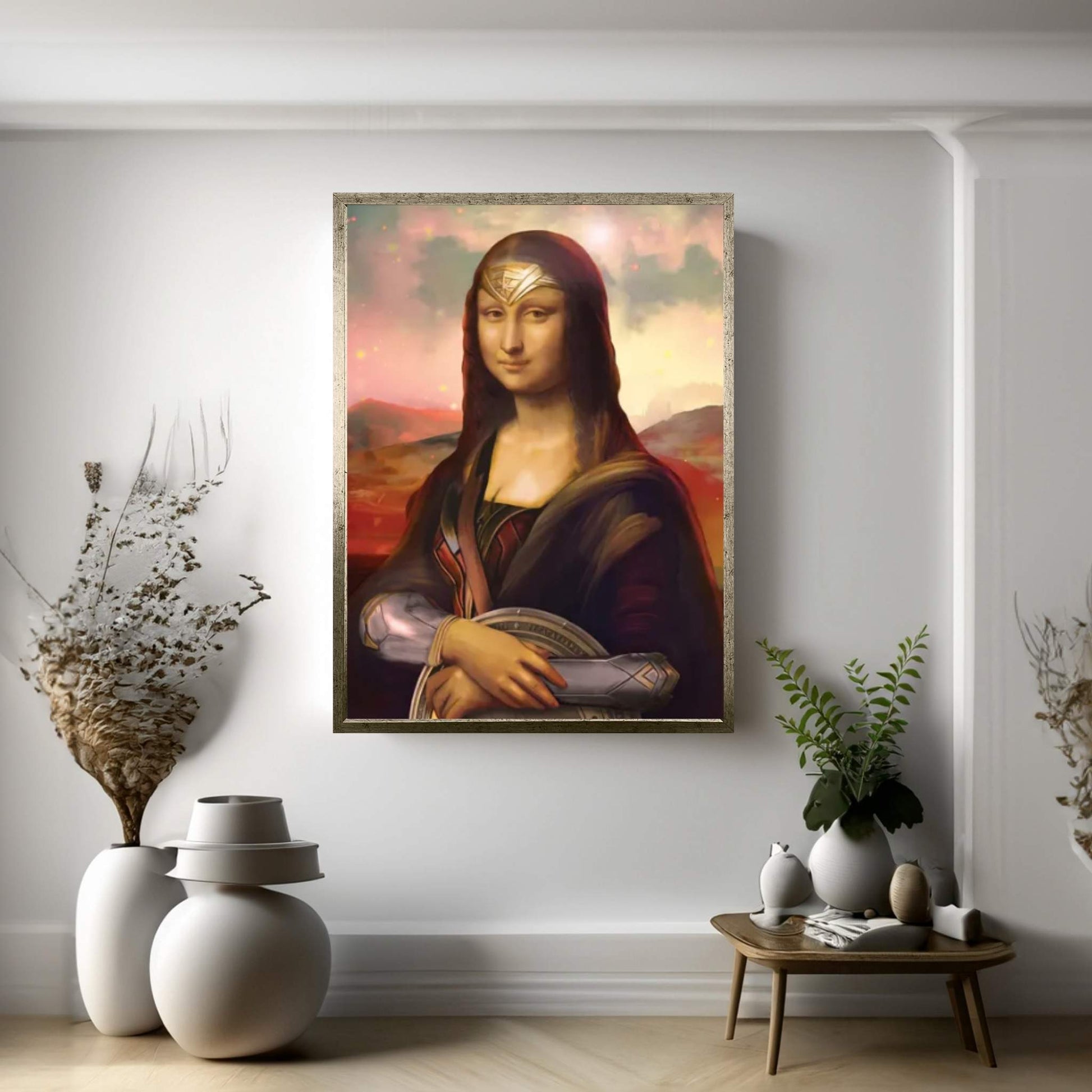 Wonder Mona Lisa Canvas Wall Art - Y Canvas