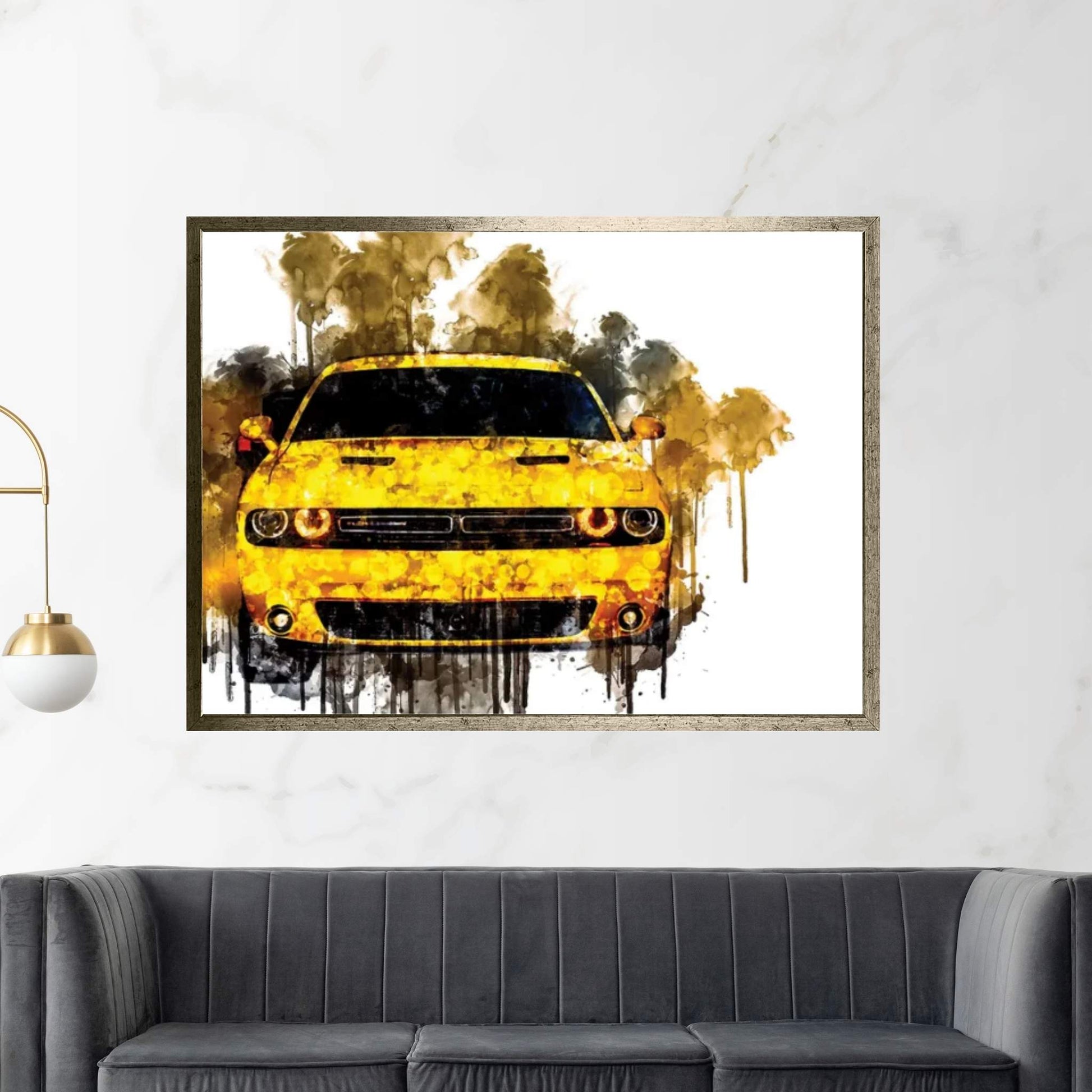 2017 Dodge Challenger GT AWD Canvas Wall Art - Y Canvas