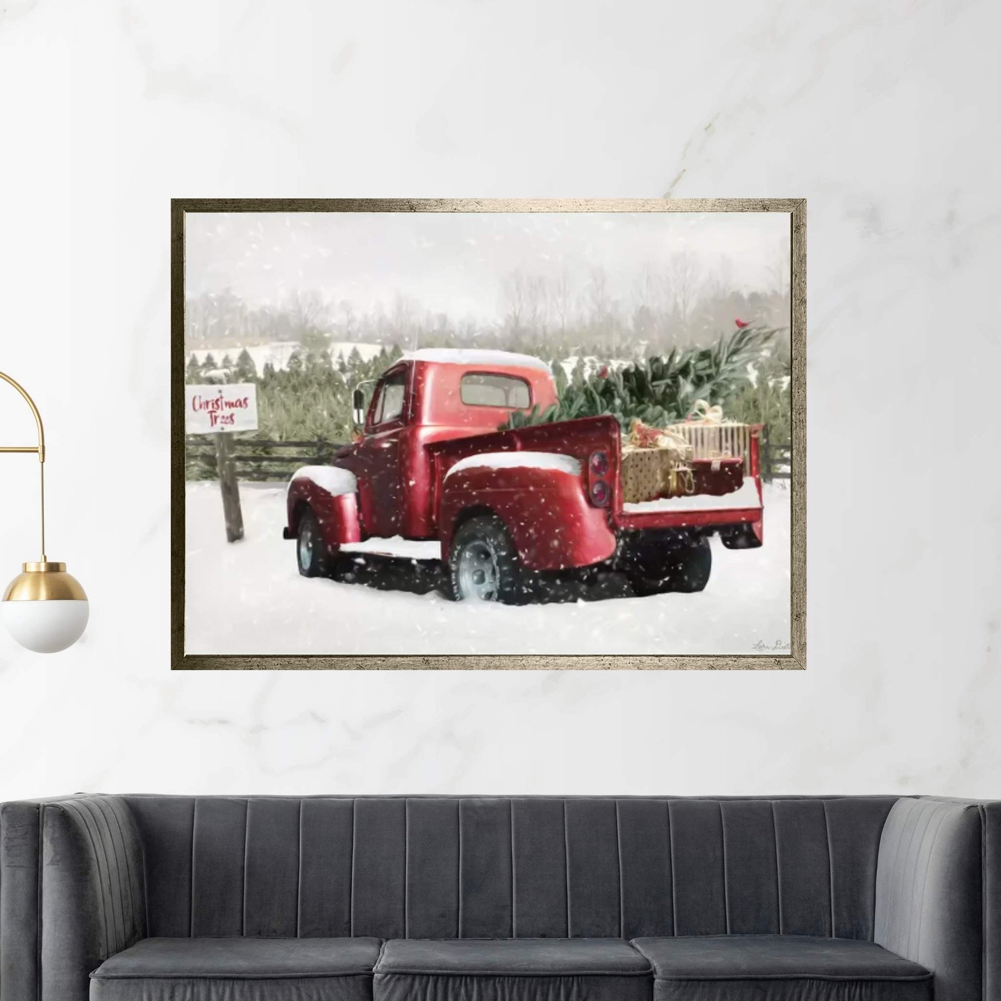 Winter Stop Canvas Wall Art - Y Canvas