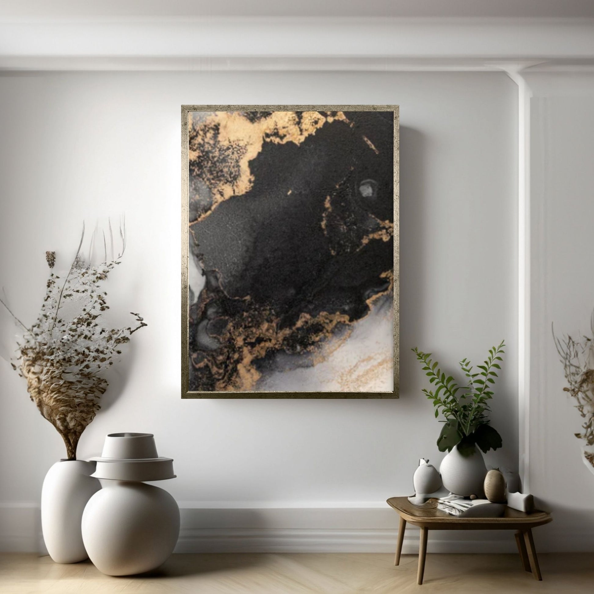 Marble Wall Art - Marble Canvas Print - Large Abstract Marble Canvas Print - Y Canvas