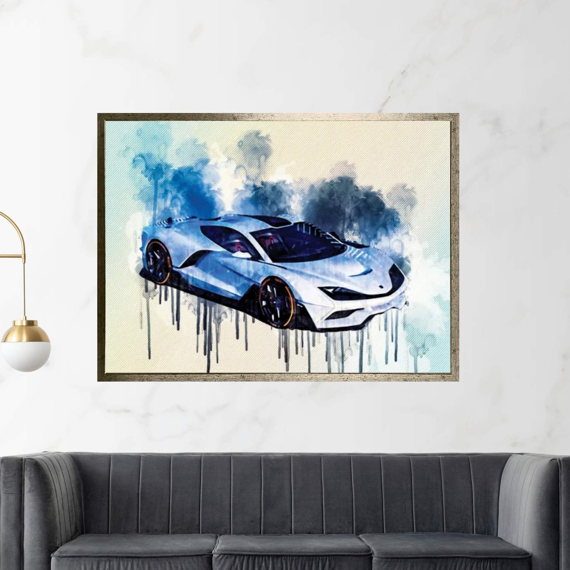 2019 Aria FXE Hypercar Canvas Wall Art - Y Canvas