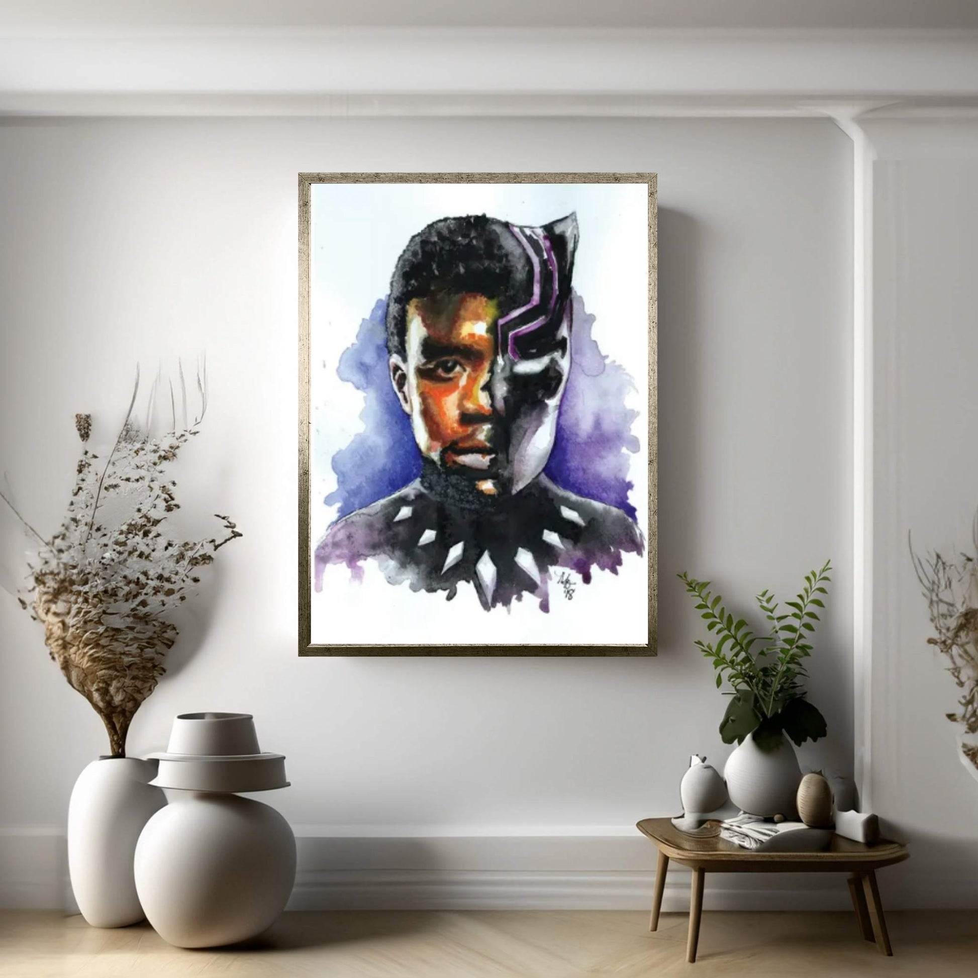 T'Challa - Black Panther Canvas Wall Art - Y Canvas