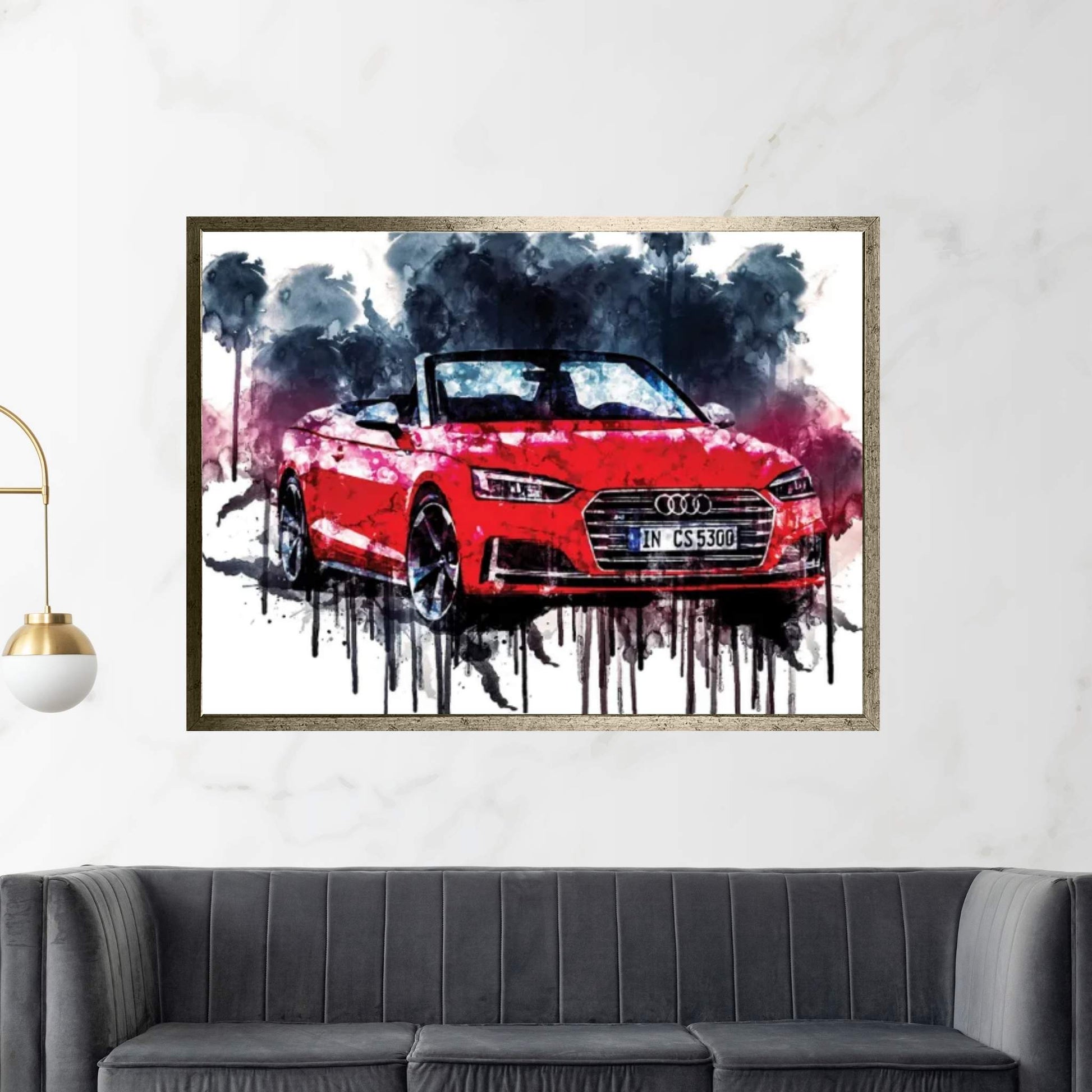 2017 Audi S5 Cabriolet Vehicle XIX Canvas Wall Art - Y Canvas