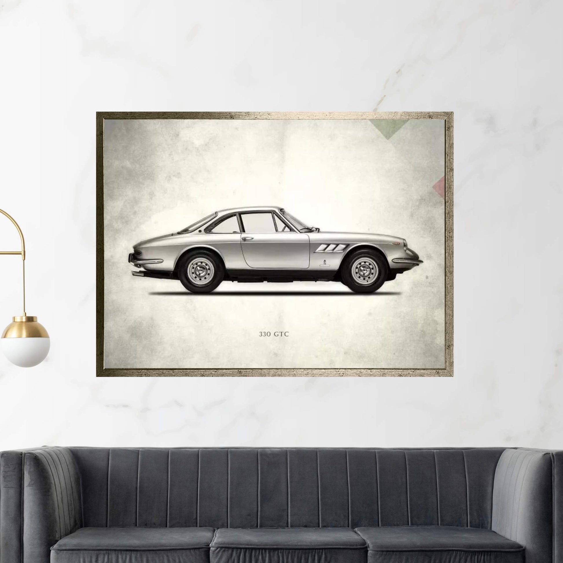 1968 Ferrari 330 GTC Canvas Wall Art - Y Canvas