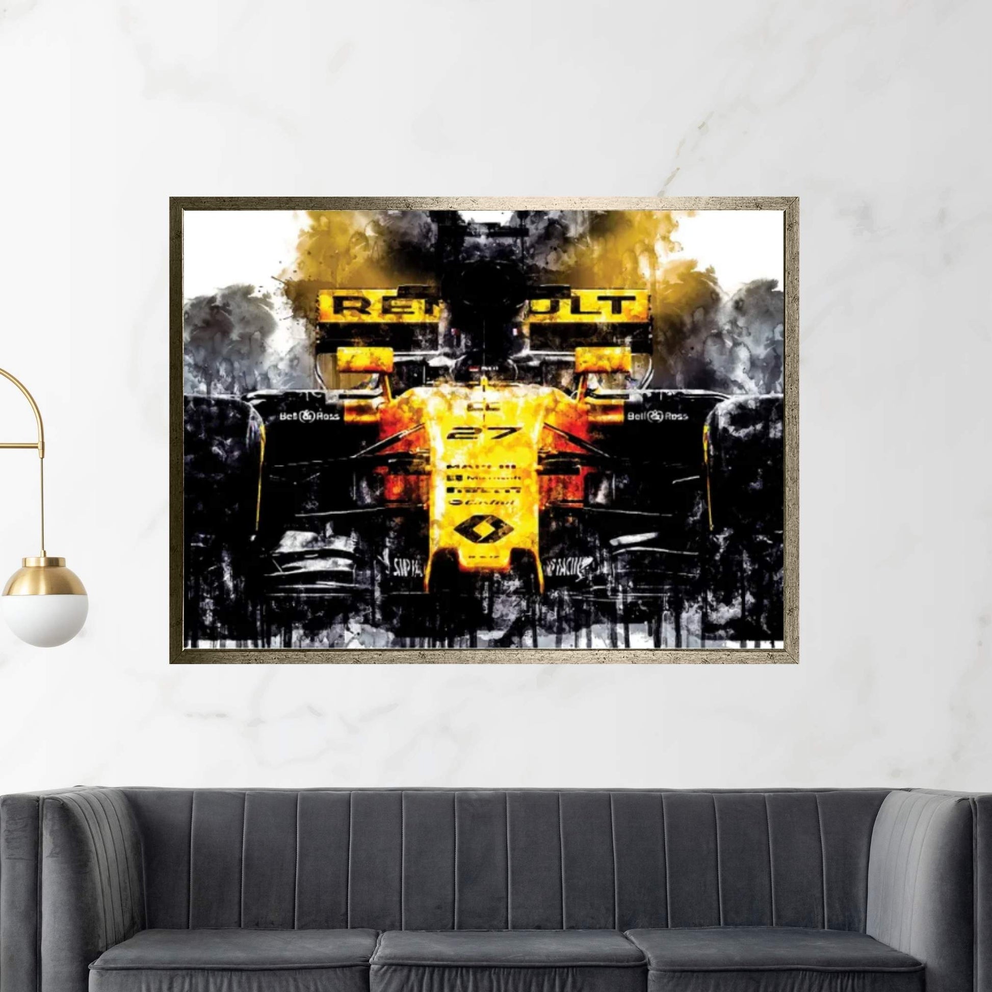 Car 2017 Renault RS17 Formula I Canvas Wall Art - Y Canvas