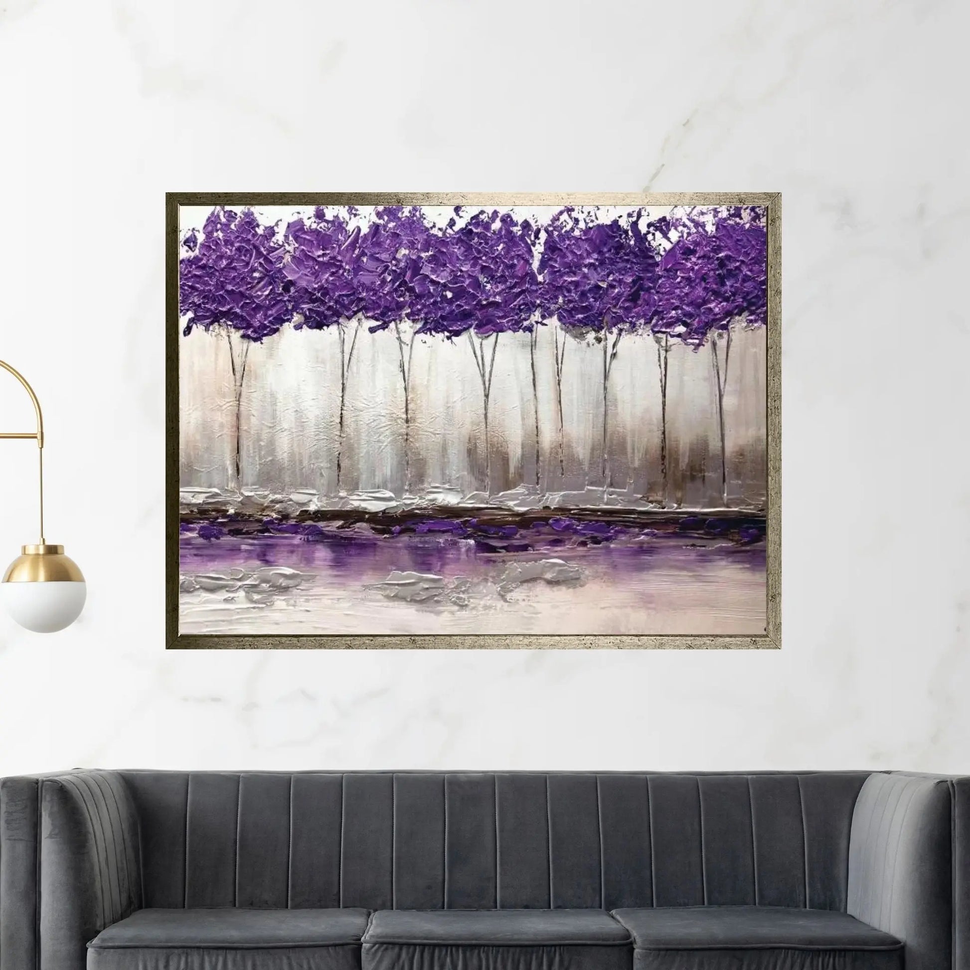 Purple Summer Canvas Wall Art - Y Canvas