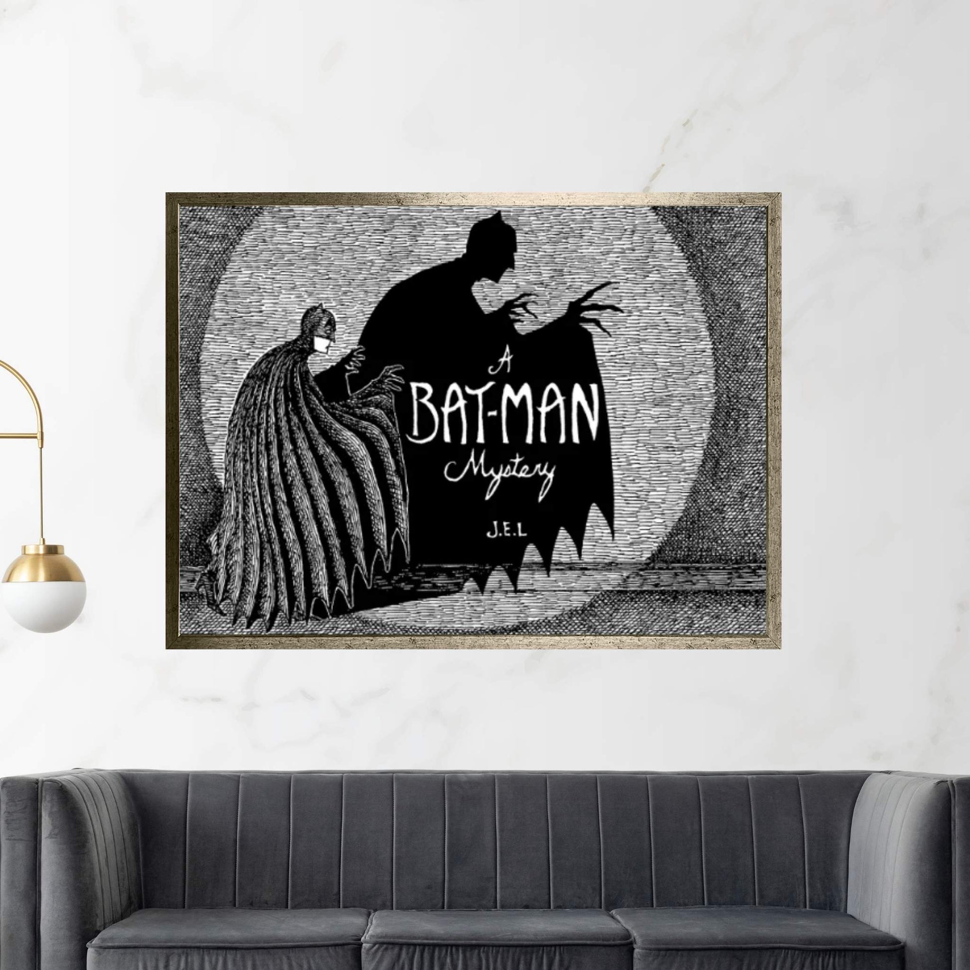 A Bat-Man Mystery Canvas Wall Art - Y Canvas