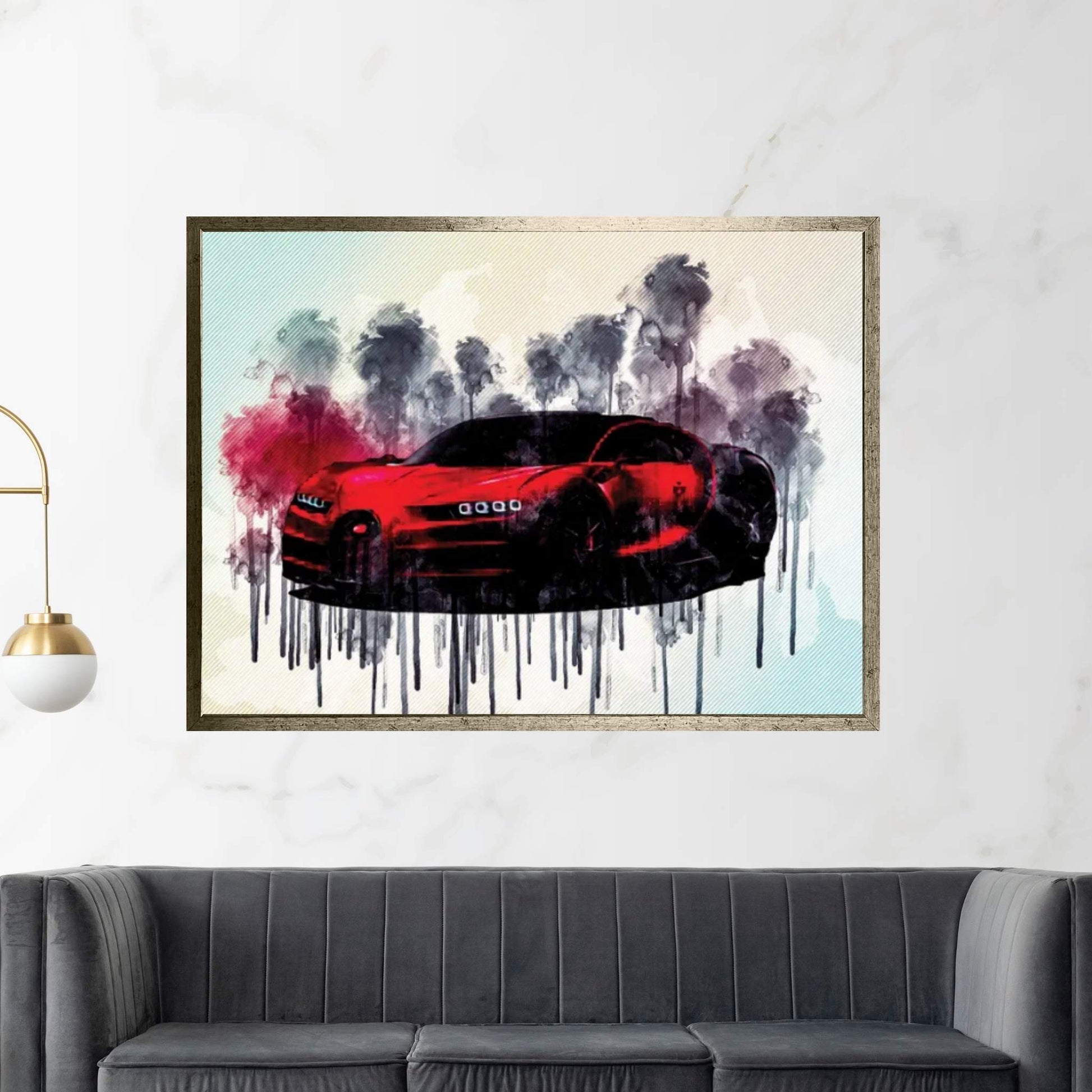 Bugatti Chiron Sport 2019 Hypercar Tuning Canvas Wall Art - Y Canvas