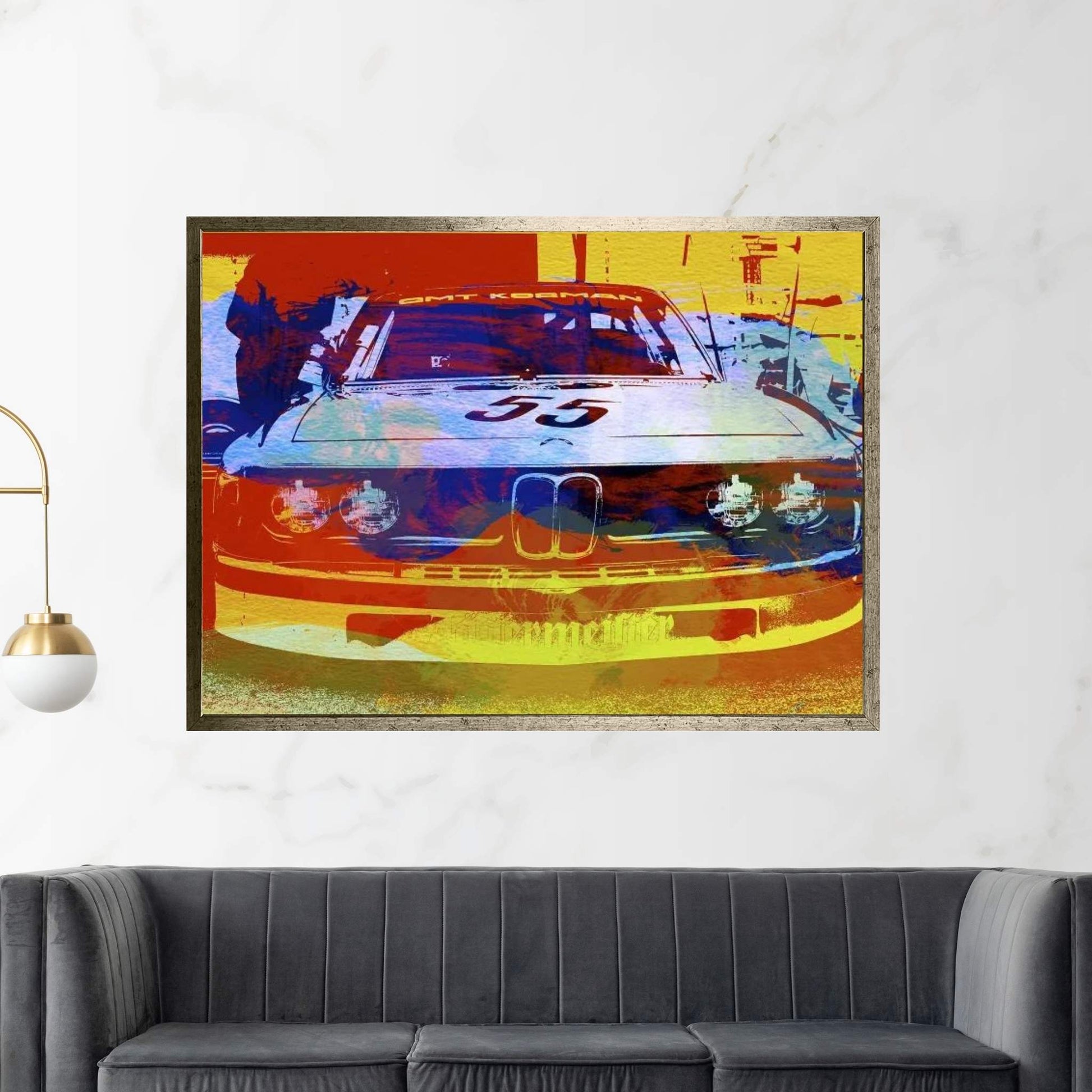 BMW Racing Canvas Wall Art - Y Canvas