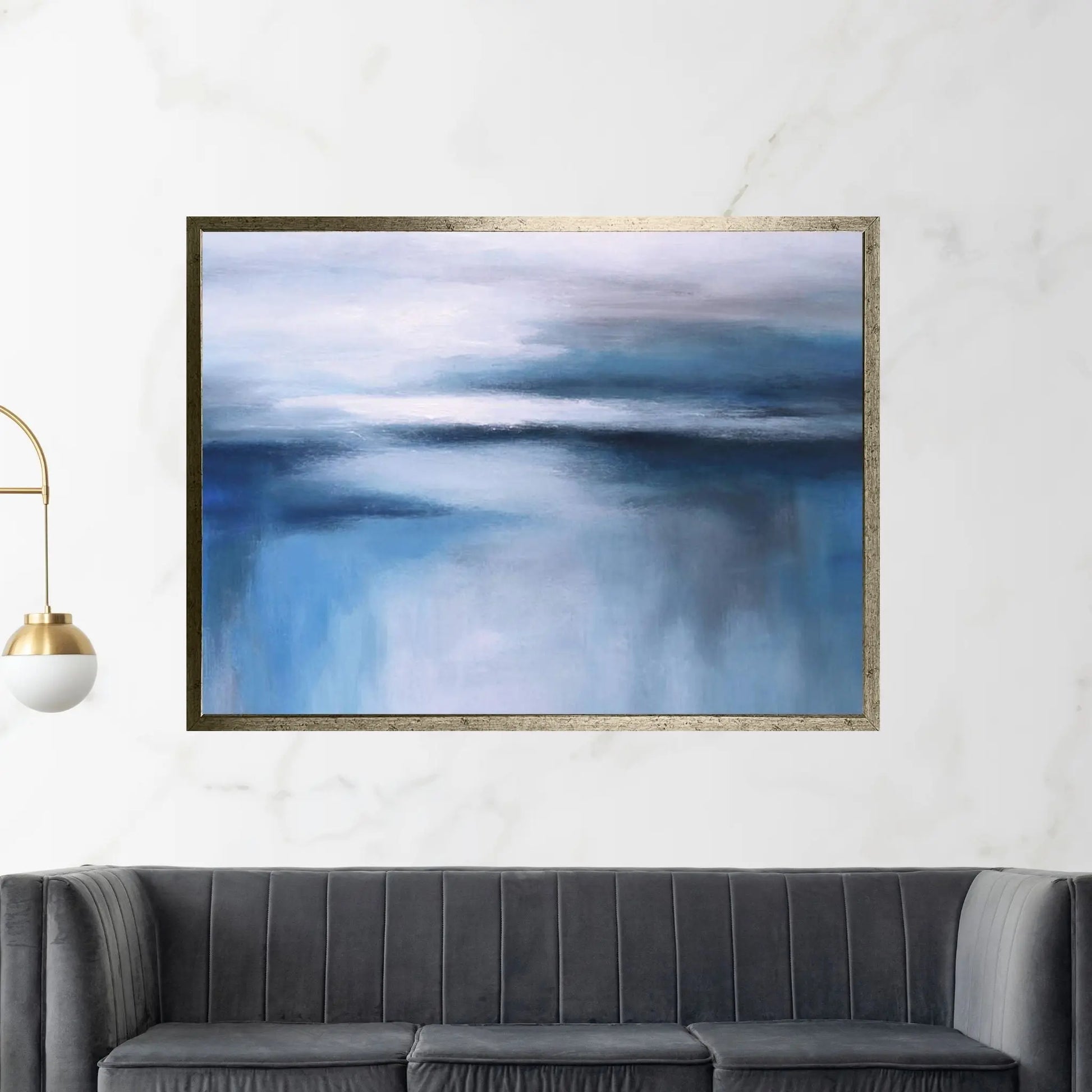 Abstract Seascape XXIV Canvas Wall Art - Y Canvas