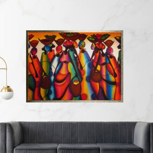 African Wall Art | Abstract African art | Canvas Wall Art ,Abstract Canvas Art - Y Canvas