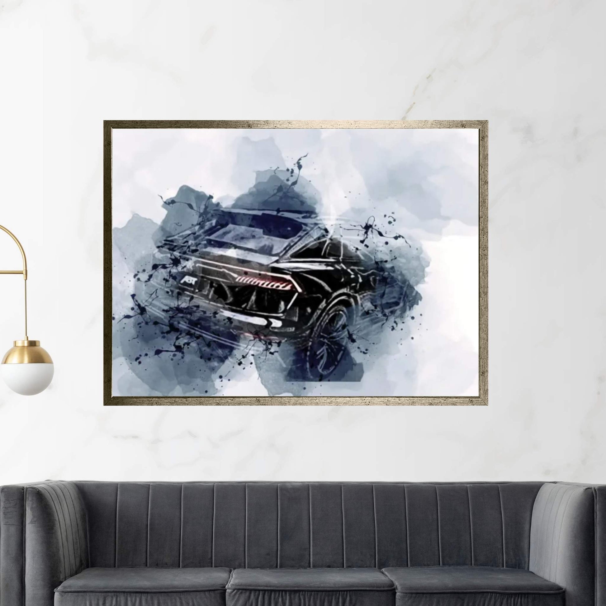 2022 Audi Sq8 Abt Luxury Suv Black Canvas Wall Art - Y Canvas