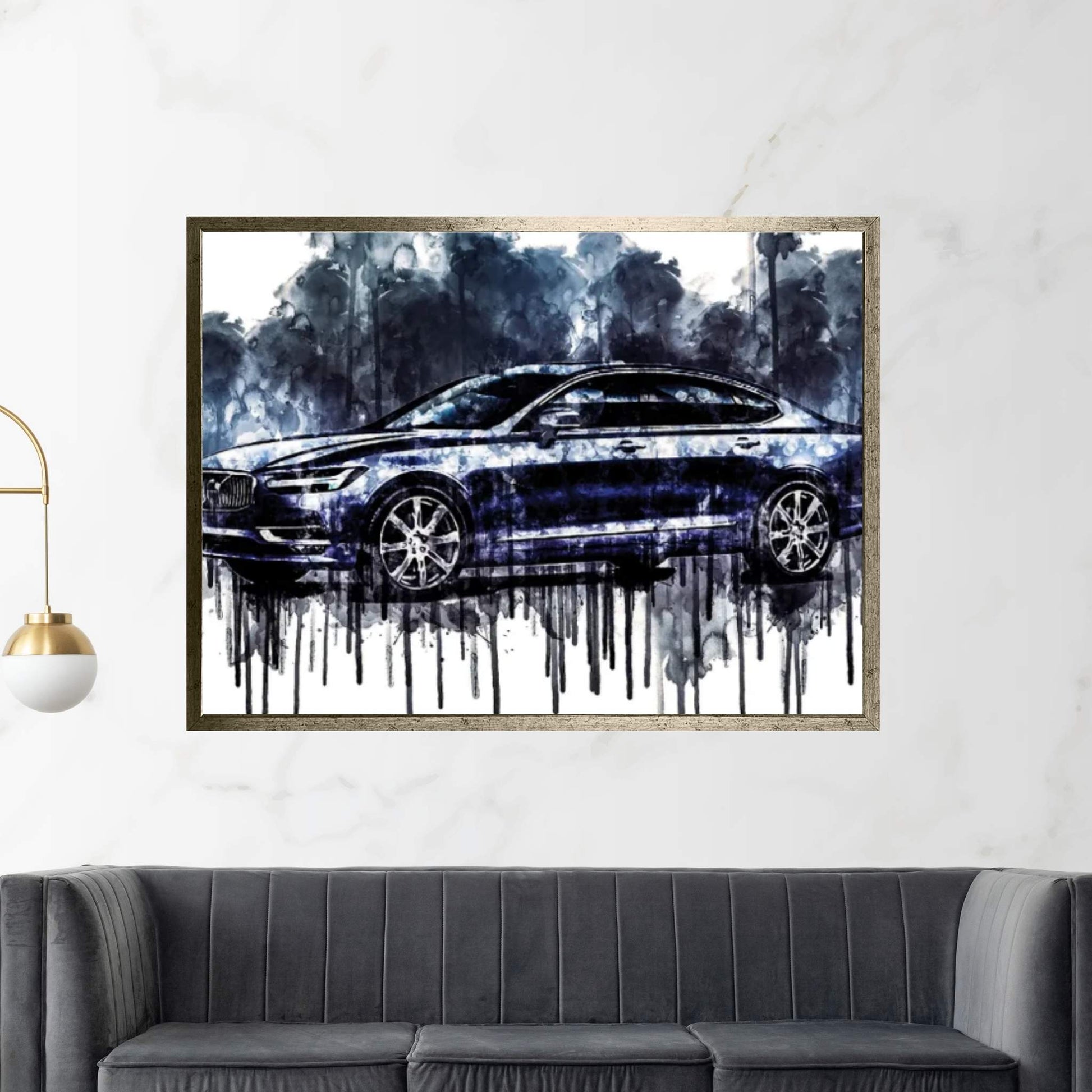 2017 Volvo S90 Canvas Wall Art - Y Canvas