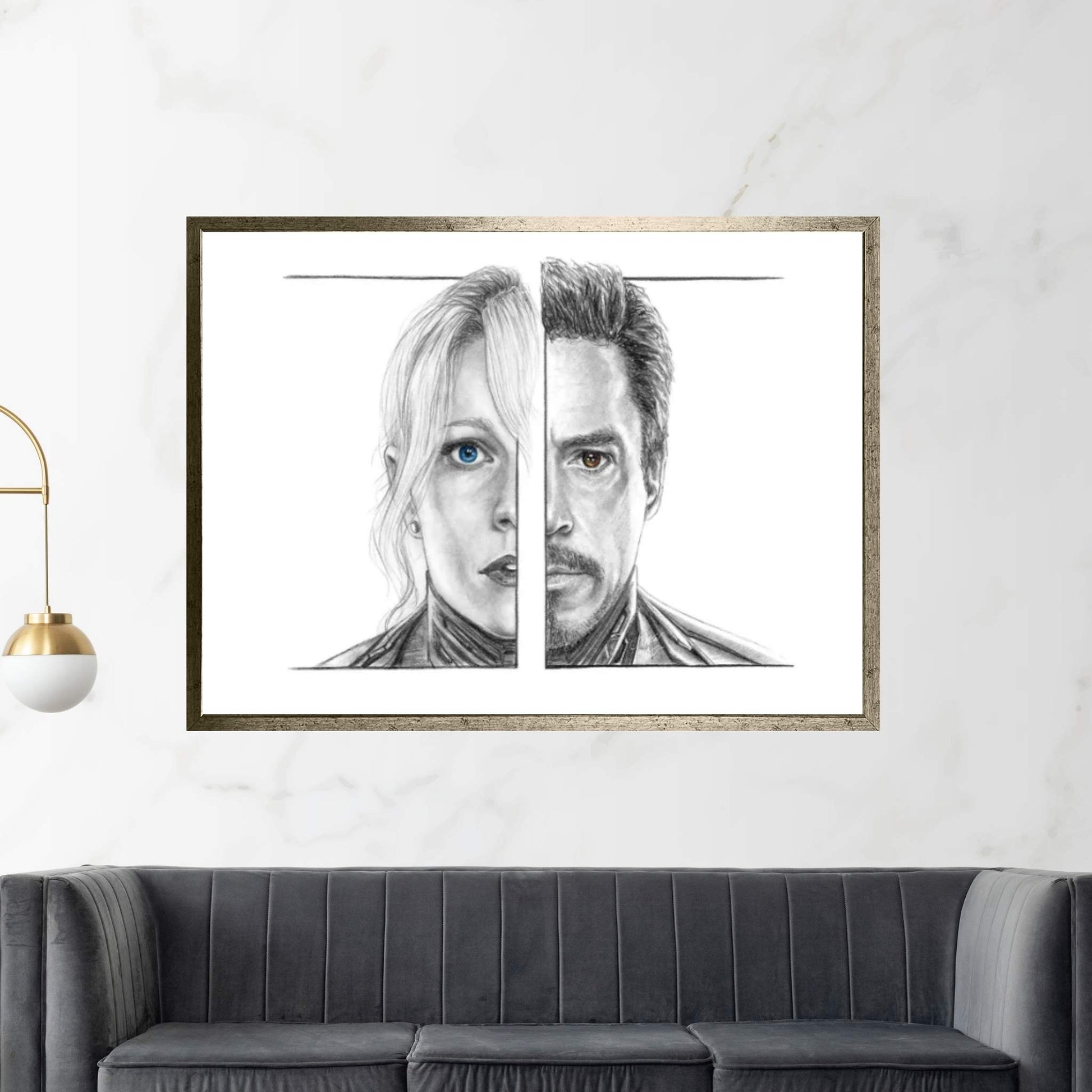 Pepper And Tony Canvas Wall Art - Y Canvas