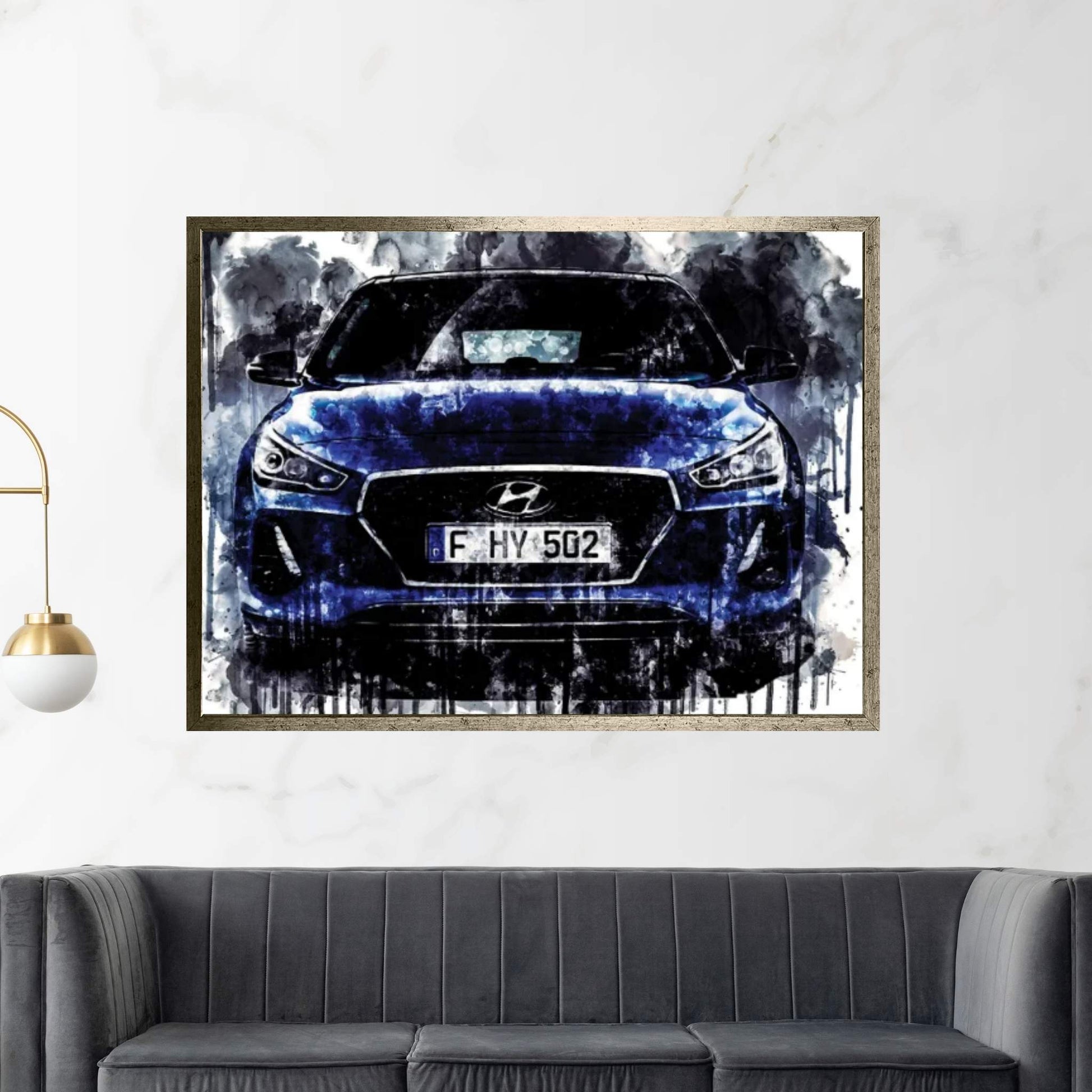 2017 Hyundai New Generation i30 Vehicle XCIX Canvas Wall Art - Y Canvas