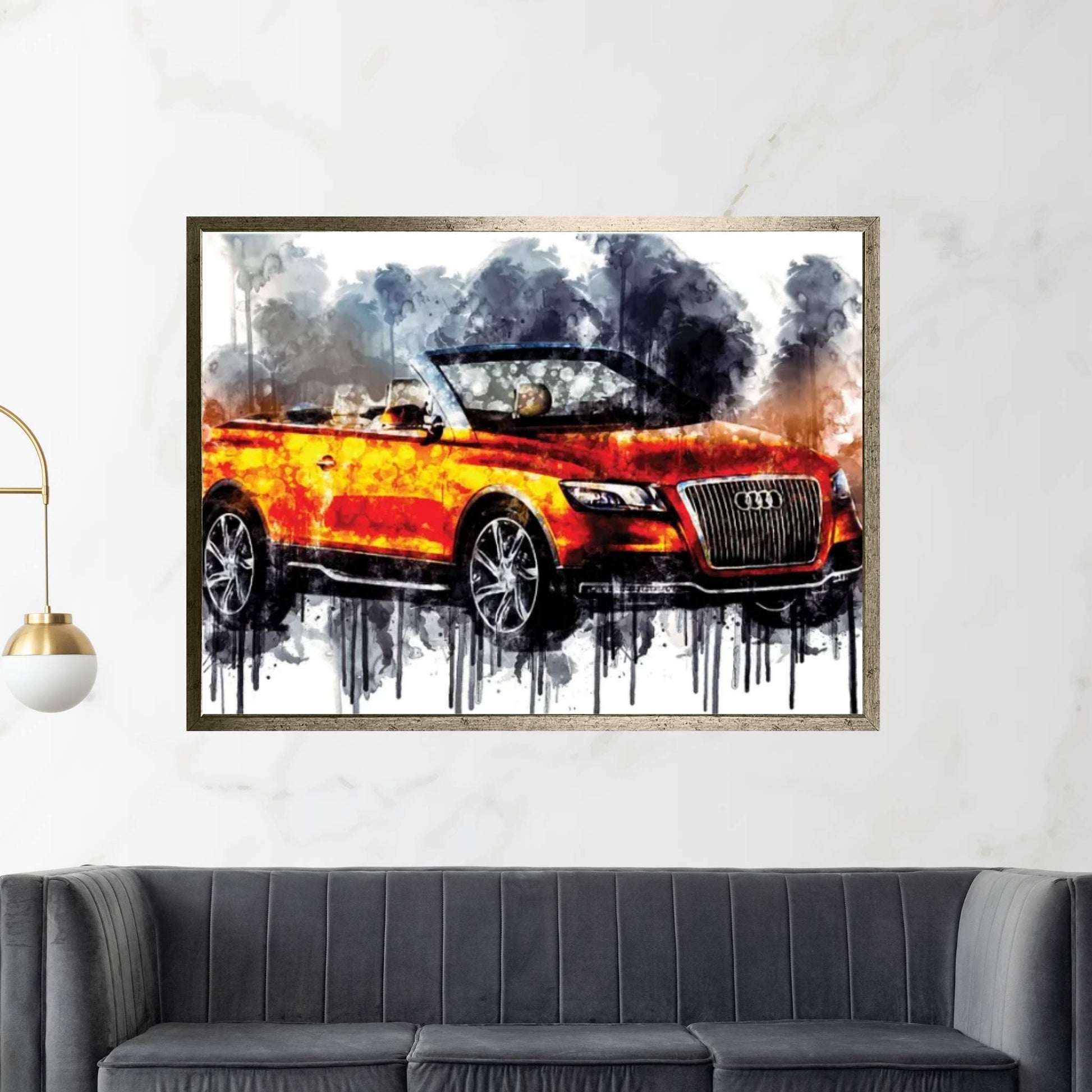 Car Audi Cross Cabriolet Quattro Canvas Wall Art - Y Canvas