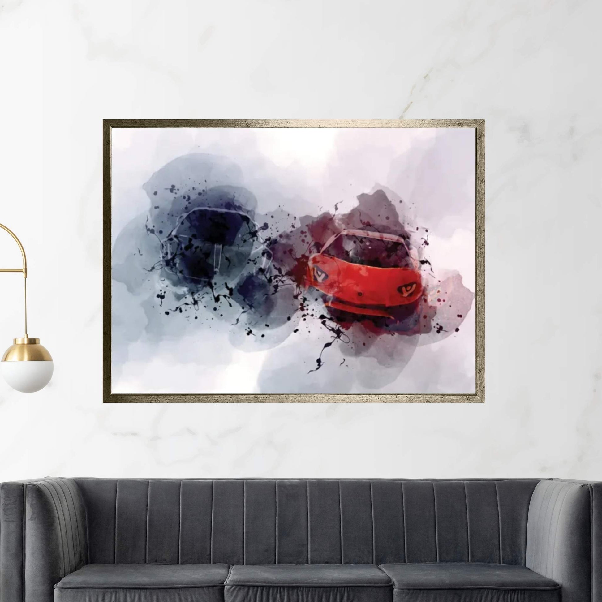 Ferrari 458 1talia Lamborghini Aventador Lp700-4 Cars Canvas Wall Art - Y Canvas