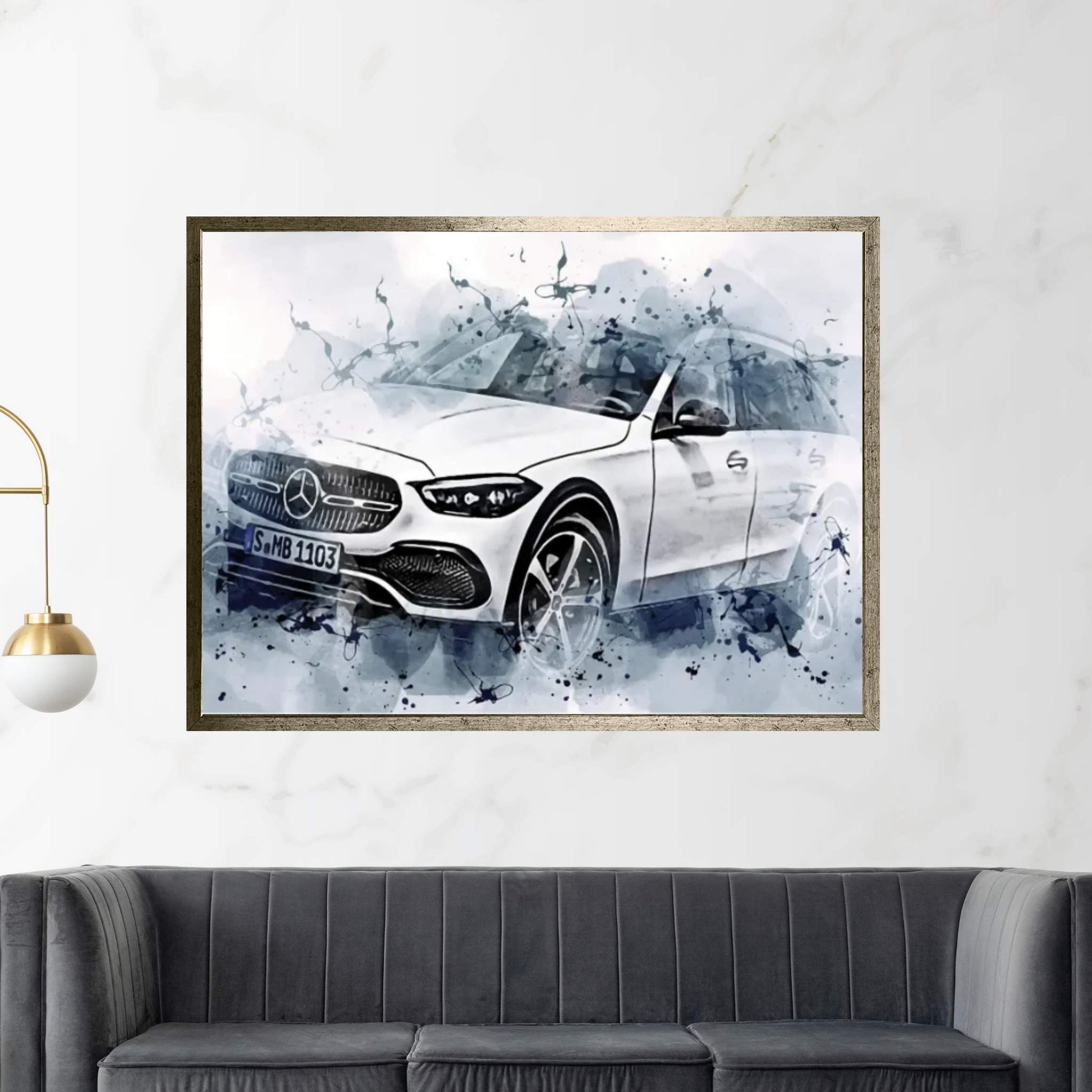 Mercedes-Benz C-Class W206 Exterior Canvas Wall Art - Y Canvas