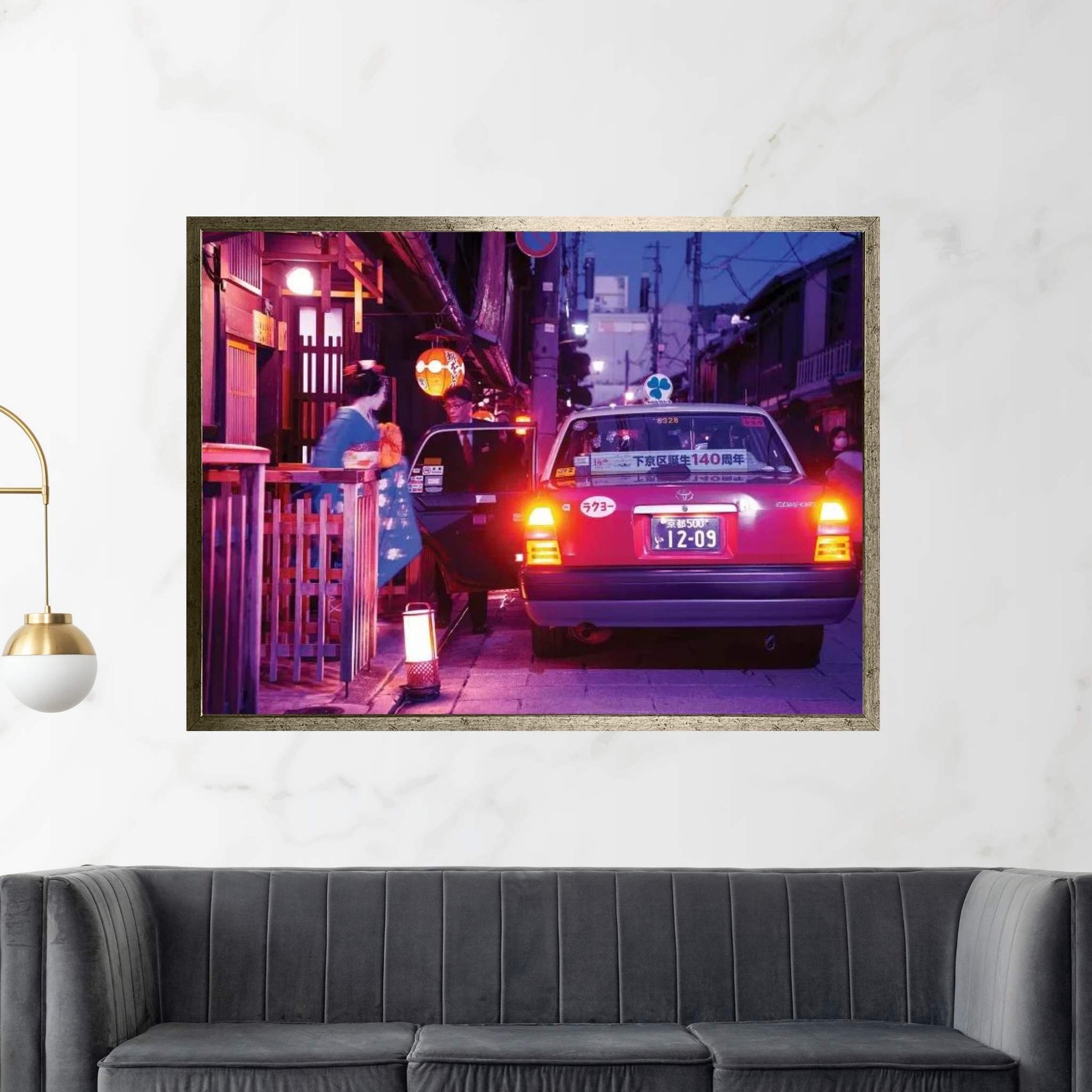 Geisha Taxi Canvas Wall Art - Y Canvas