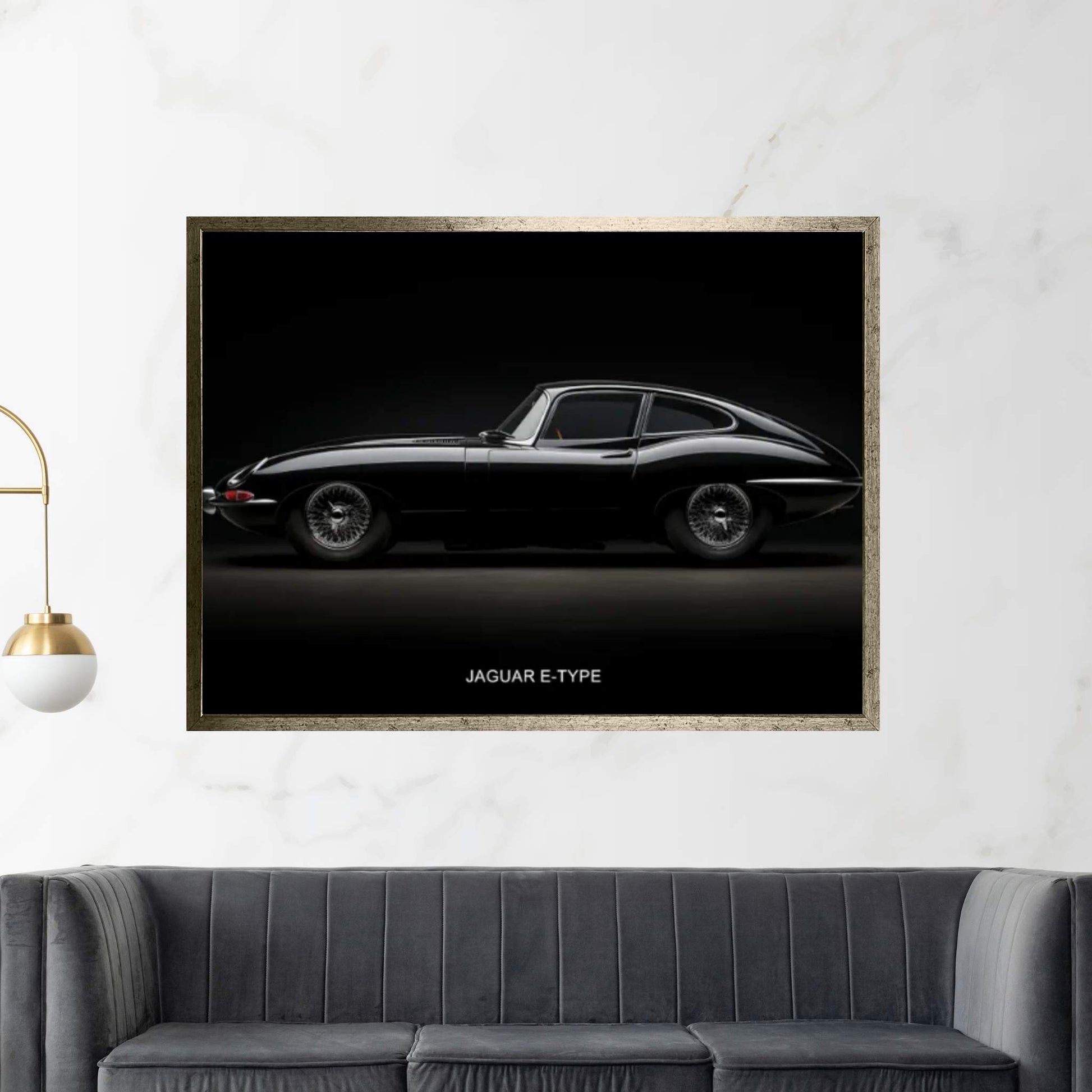 Jaguar E-Type Canvas Wall Art - Y Canvas