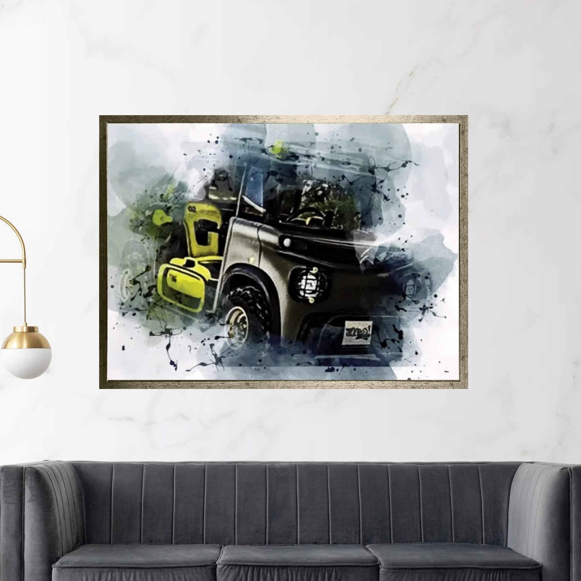 Citroen My Ami Buggy 2021 Exterior Electric Car Canvas Wall Art - Y Canvas