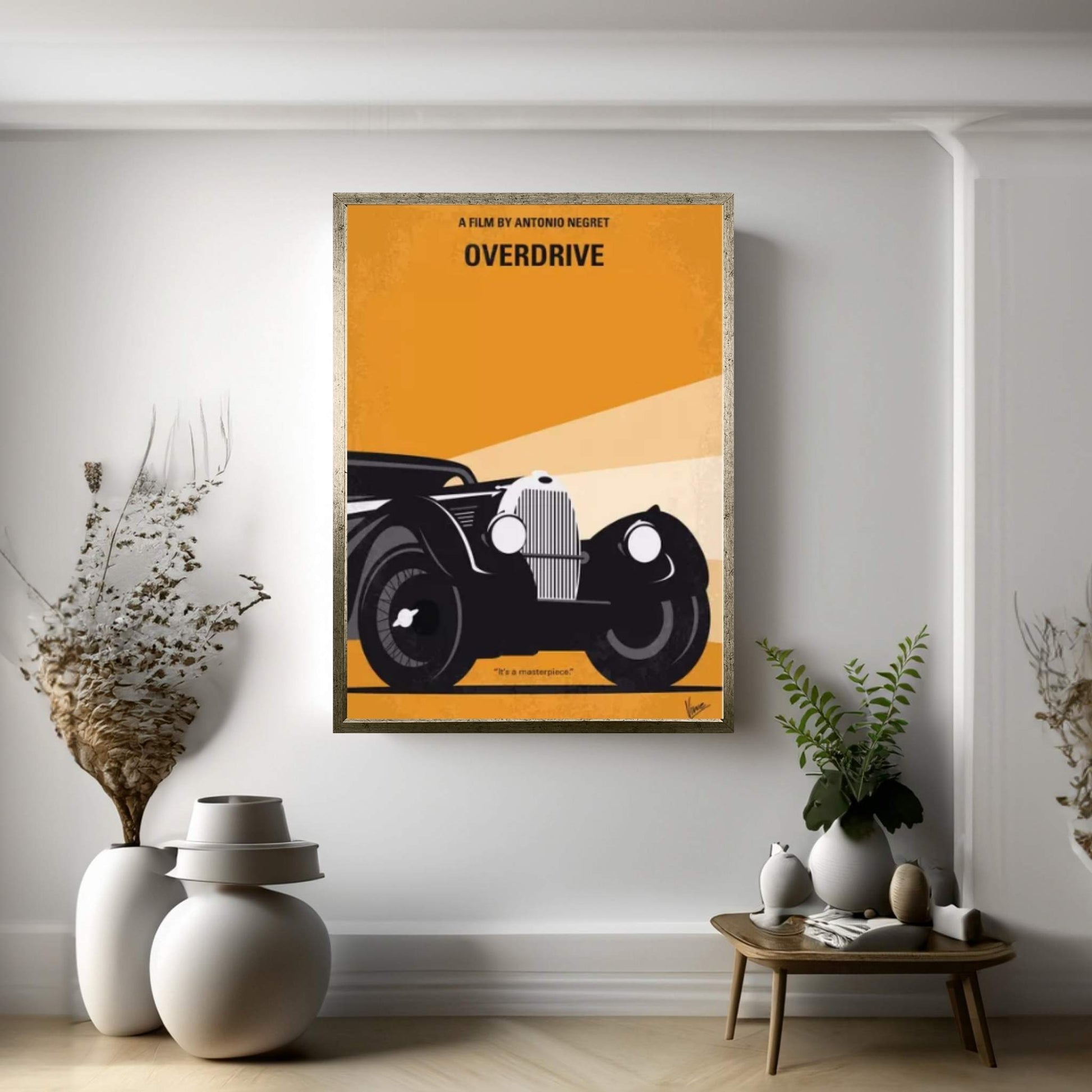 My Overdrive Minimal Movie Poster Canvas Wall Art - Y Canvas