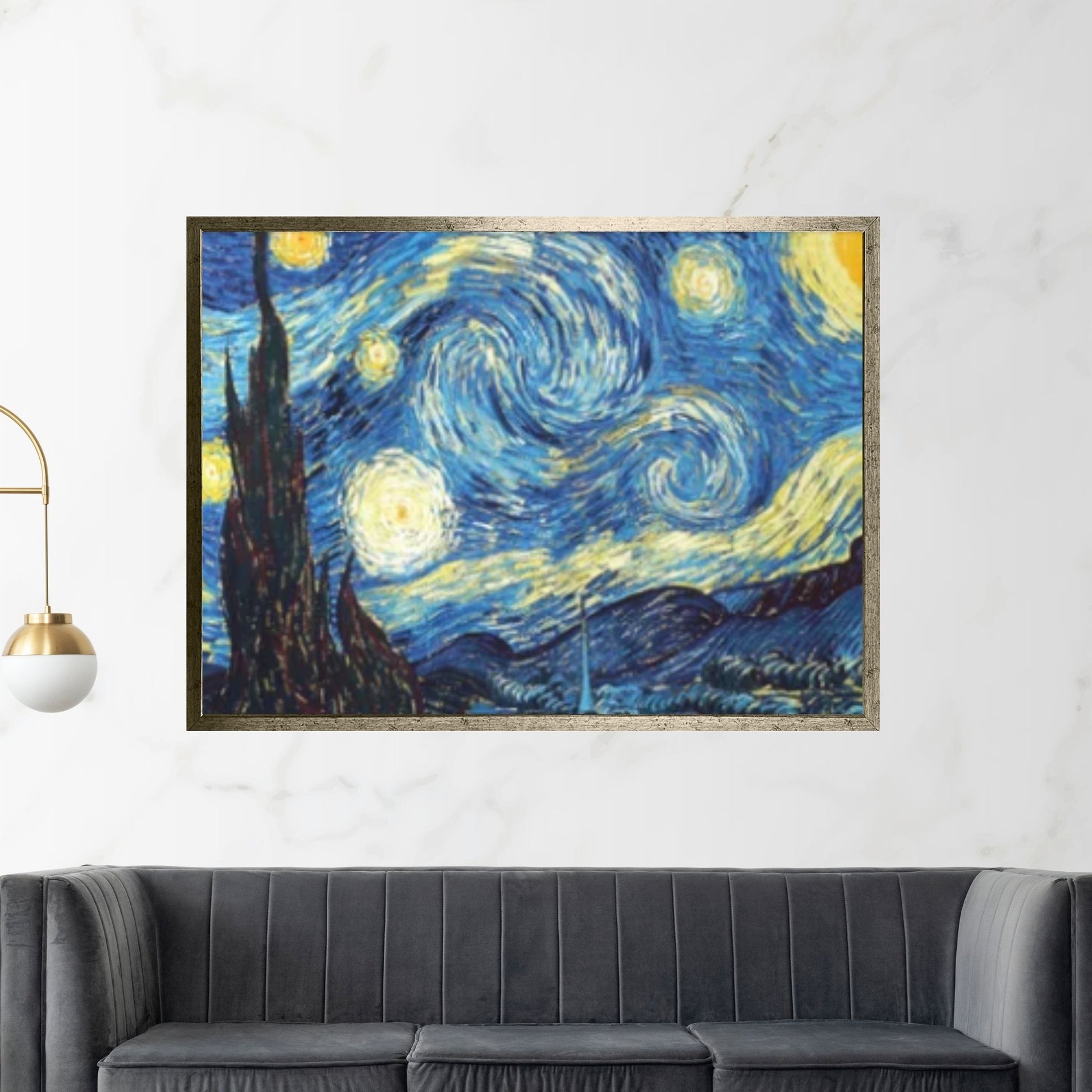 The Starry Night (1889) - Vincent Van Gogh | Vincent Van Gogh Canvas Print | The Starry Night Canvas - Y Canvas