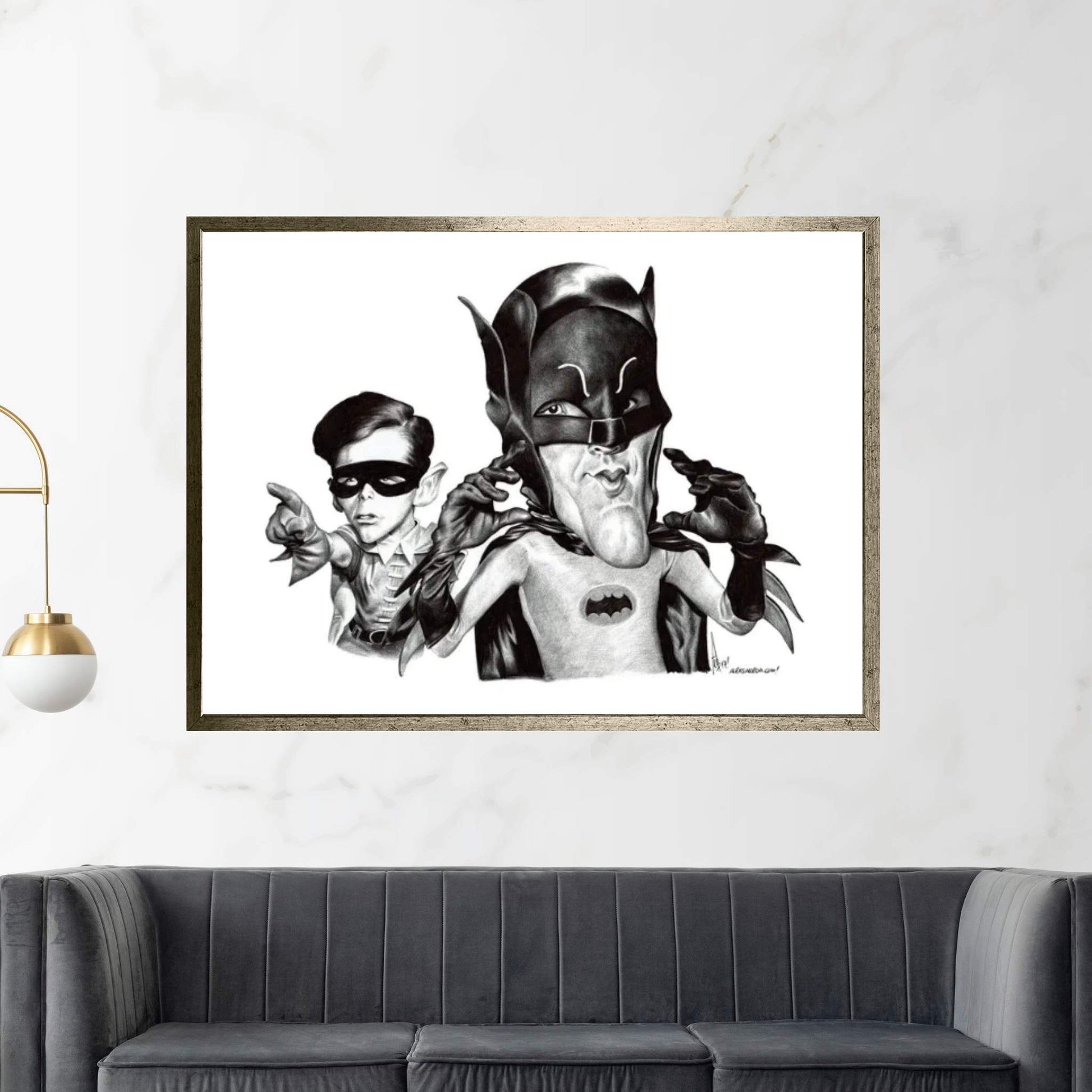 Batman And Robin Canvas Wall Art - Y Canvas