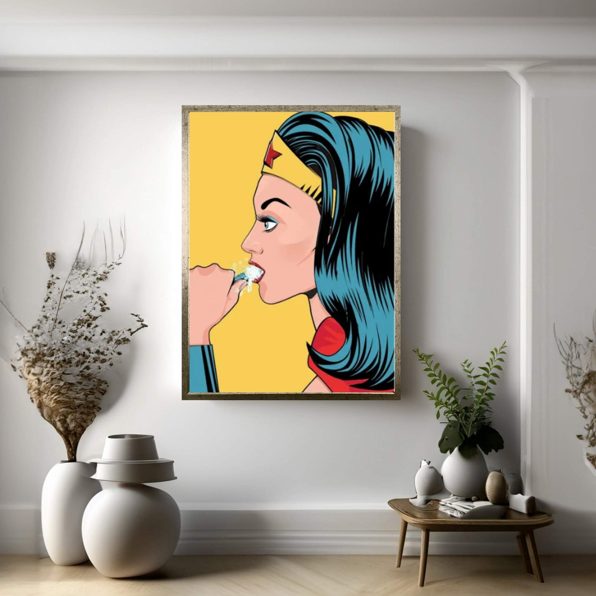 WW Teeth Canvas Wall Art - Y Canvas