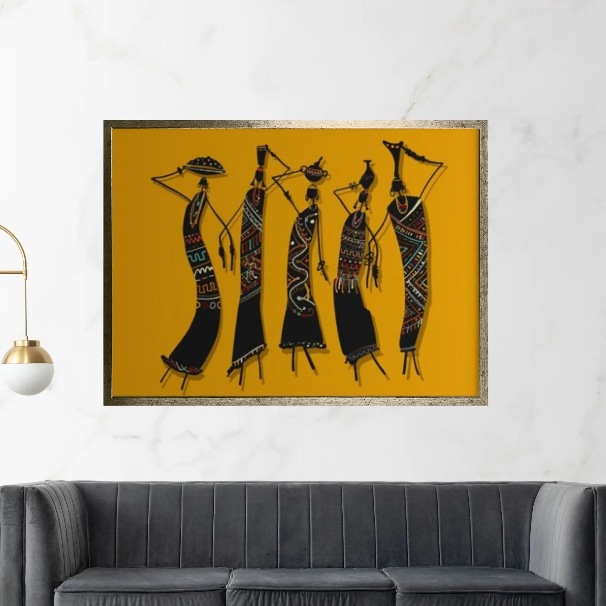 African Dancers Print, African Wall Art, Ethnic Wall Art, African Women Canvas, African Woman Canvas, African Art - Y Canvas