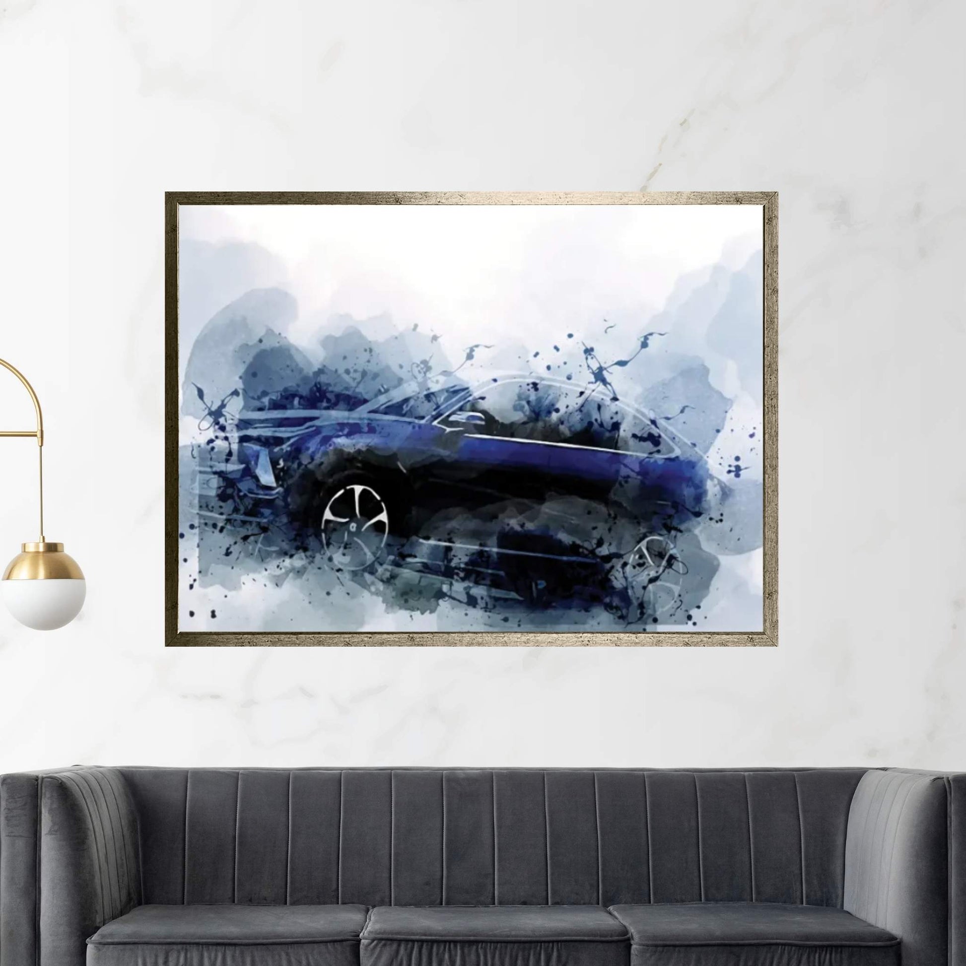 Nio Ec6 Luxury Cars 2021 Cars Cn-Spec Blue Canvas Wall Art - Y Canvas