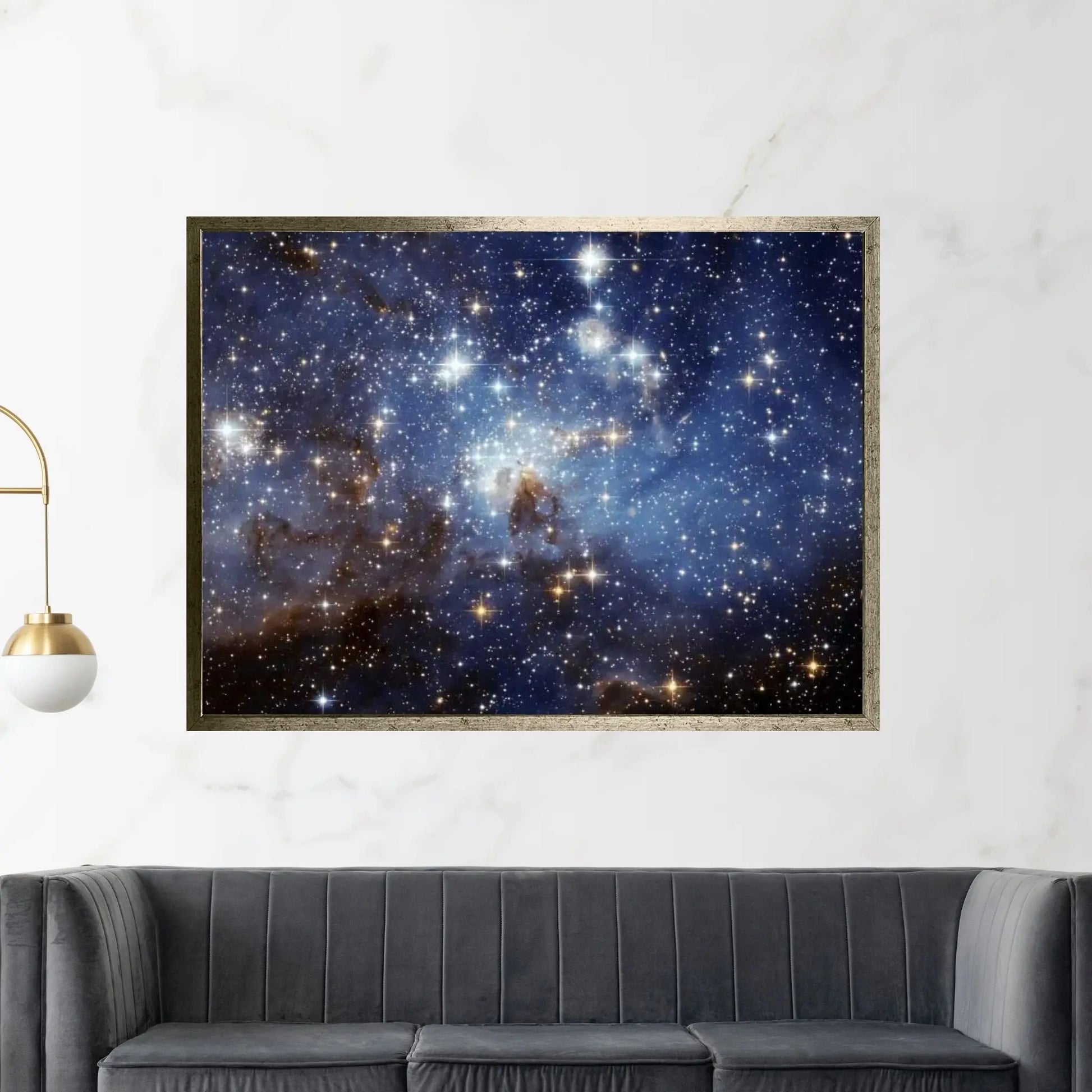 LH-95 Stellar Nursery (Hubble Space Telescope) Canvas Wall Art - Y Canvas