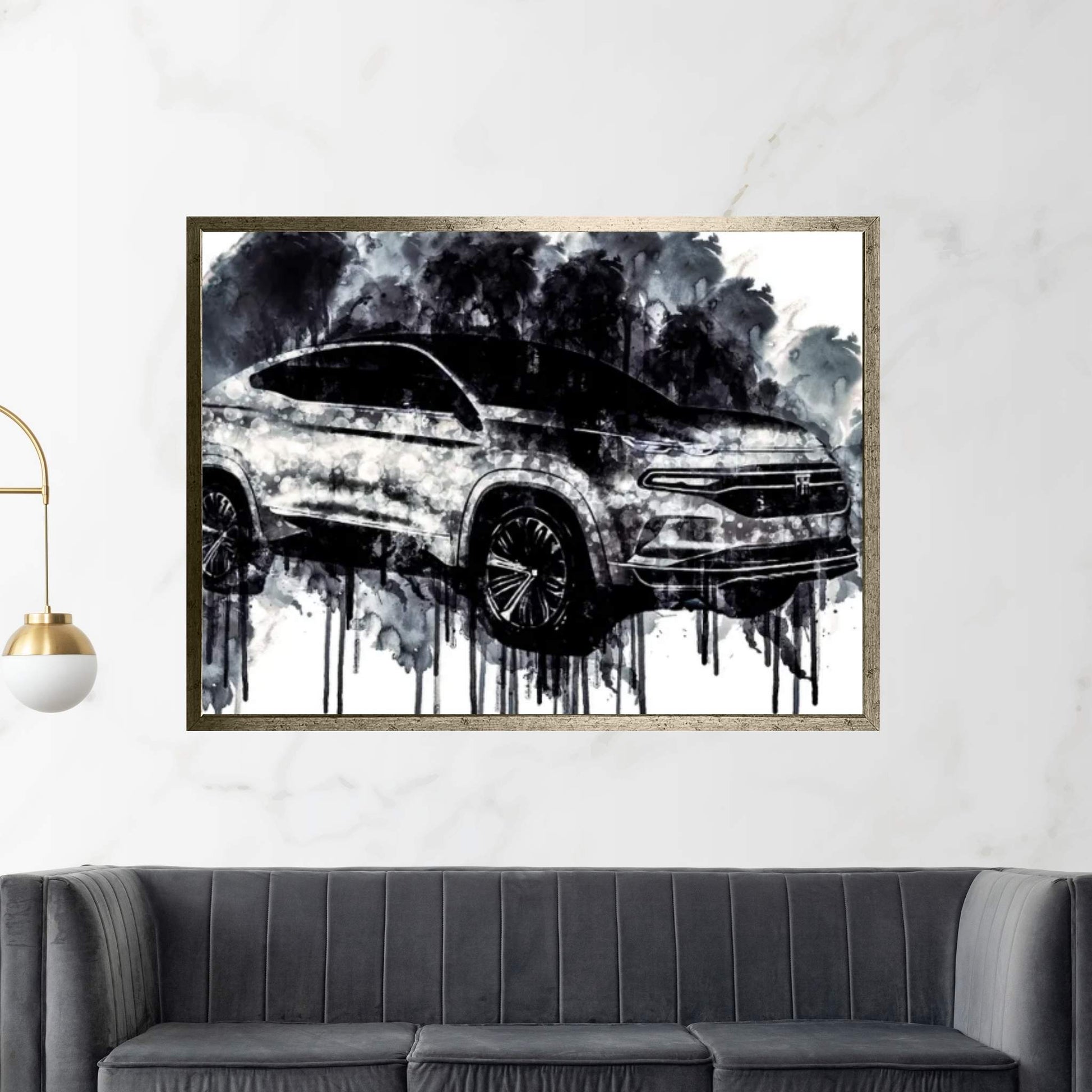 2018 Fiat Fastback SUV Vehicle CDXCVII Canvas Wall Art - Y Canvas